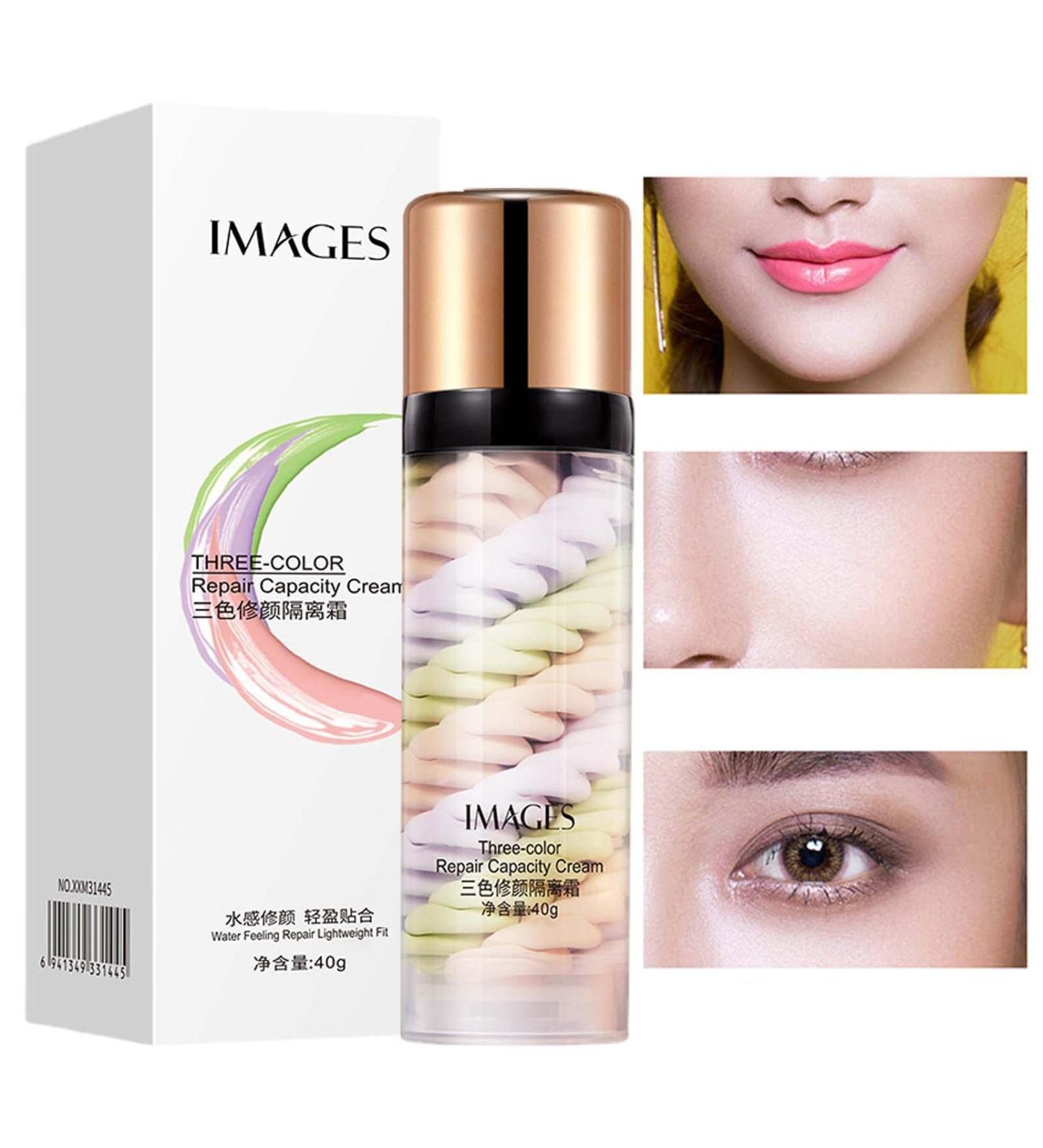  woyufen Tricolor Insulation Cream | Face Skin Tone Correct | 40g Moisturizing Face Tint Long Lasting Skin Tone Skin Tone Smooth - Buy Online on GoSupps.com