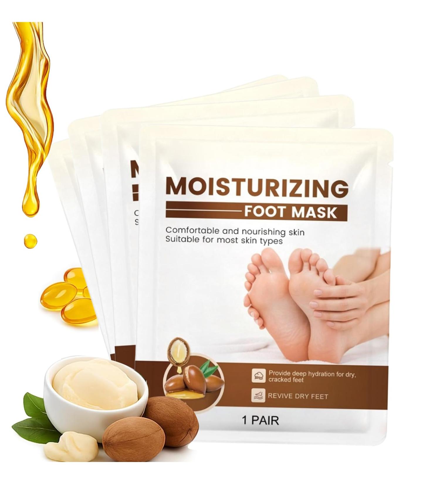 Masque Pieds Tr s Secs et Ab m s Masque Exfoliant pour les Pied Soin au Beurre de Karit Huile de Jojoba et Vitamine E Soin des pieds et des peaux mortes Foot Mask (4PC) - Buy Online on GoSupps.com