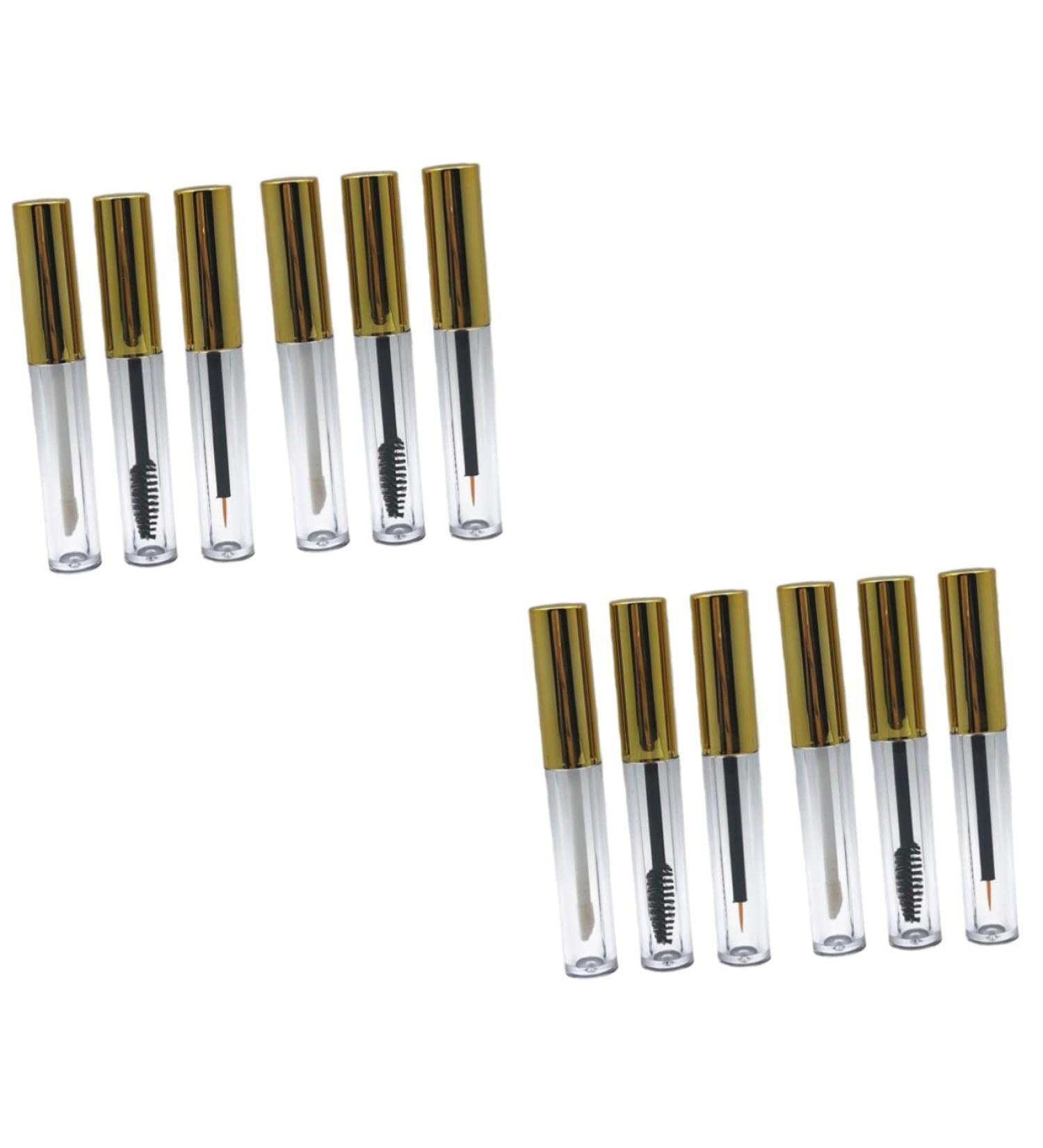 TOVINANNA 12 Pcs Cosmetic Bottles Clear Eyelash Mascara Makeup Lip Gloss Mascara Tube Make up Accessories - Buy Online on GoSupps.com