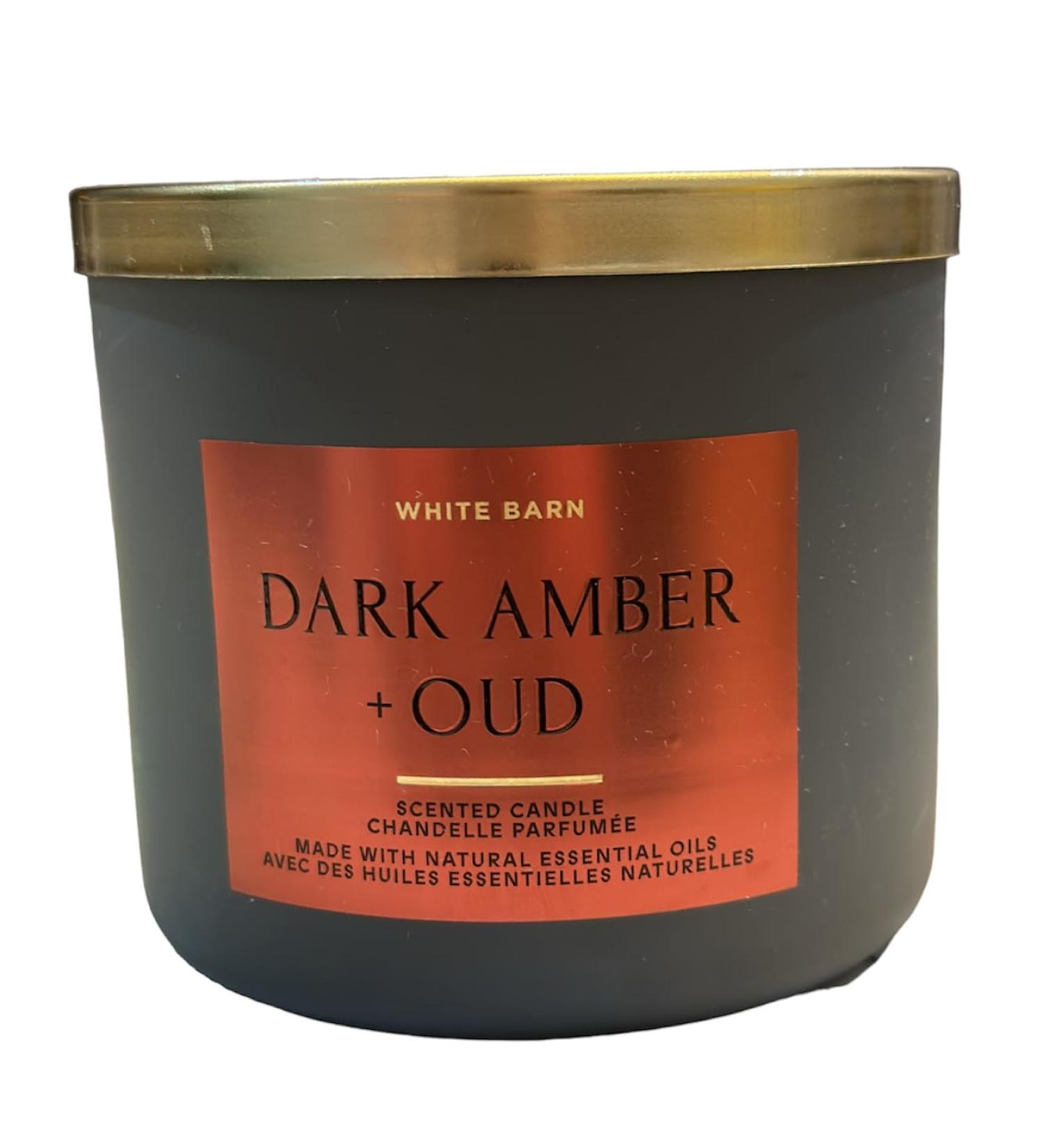 Buy Bath & Body Works 3-Wick Candle with Essential Oils - Dark Amber & Oud - 14.5 oz - 2022 Spring Scents - International Shipping Available - Buy Online on GoSupps.com