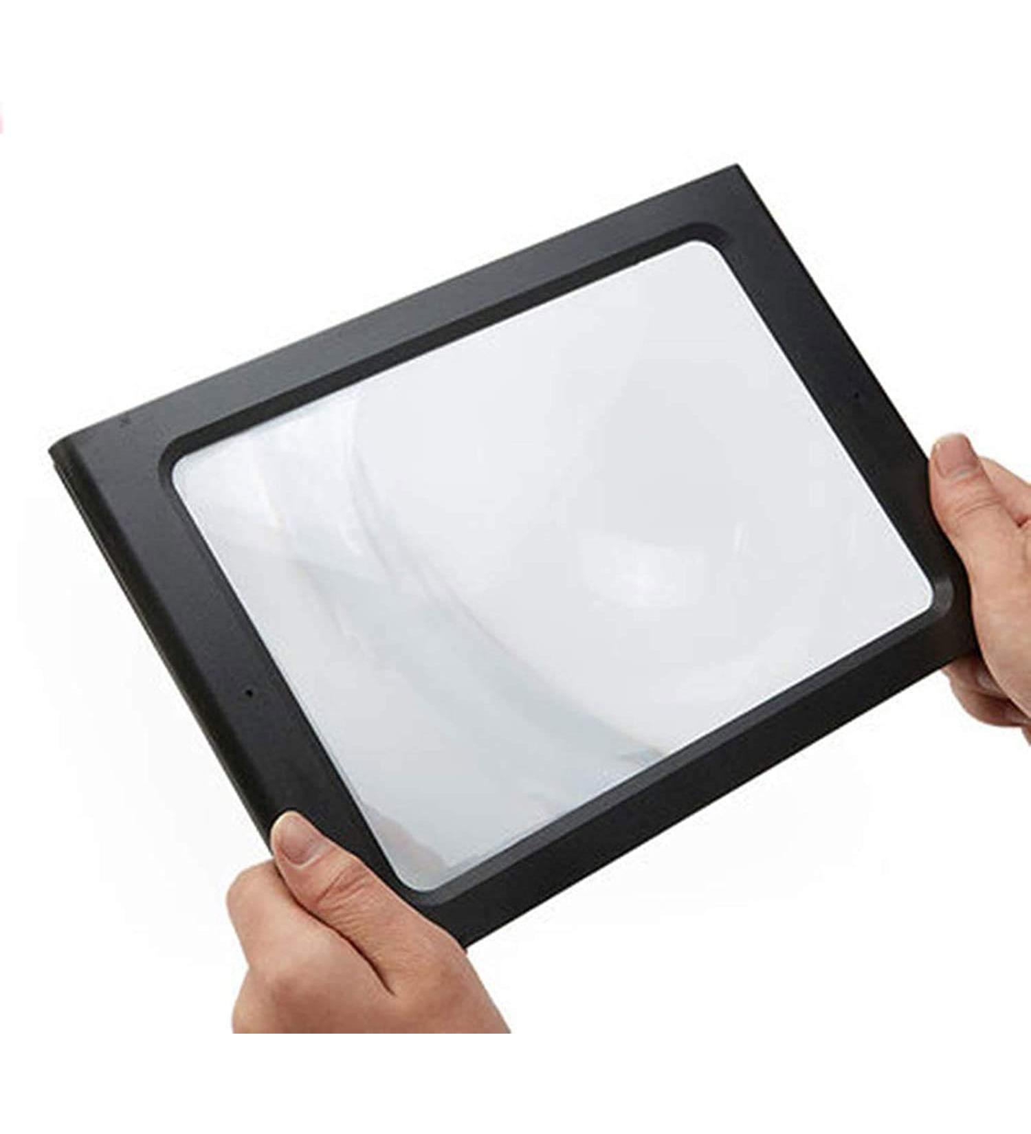 Magnifier for Reading Magnifying Glasses with Light Full Page Reading Magnifier with LED Lighted 3X Hands-Free Rectangular Magnifying Glass for Low Vision Seniors Repair Observation Vision - Buy Online on GoSupps.com