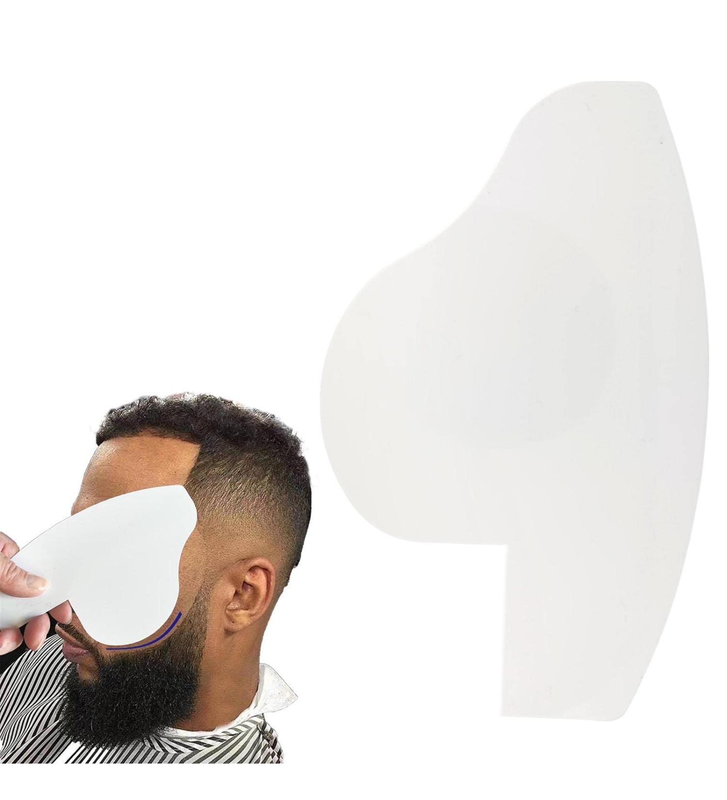 Beard Shaping Tool | Easy to Clean Beard Lineup Tool Also as Blocking Card for Hair Building Fibers Product - Hair Beard Lineup Shaping Tool Also as Blocking Card for Hair Building Fibers  - Buy Online on GoSupps.com