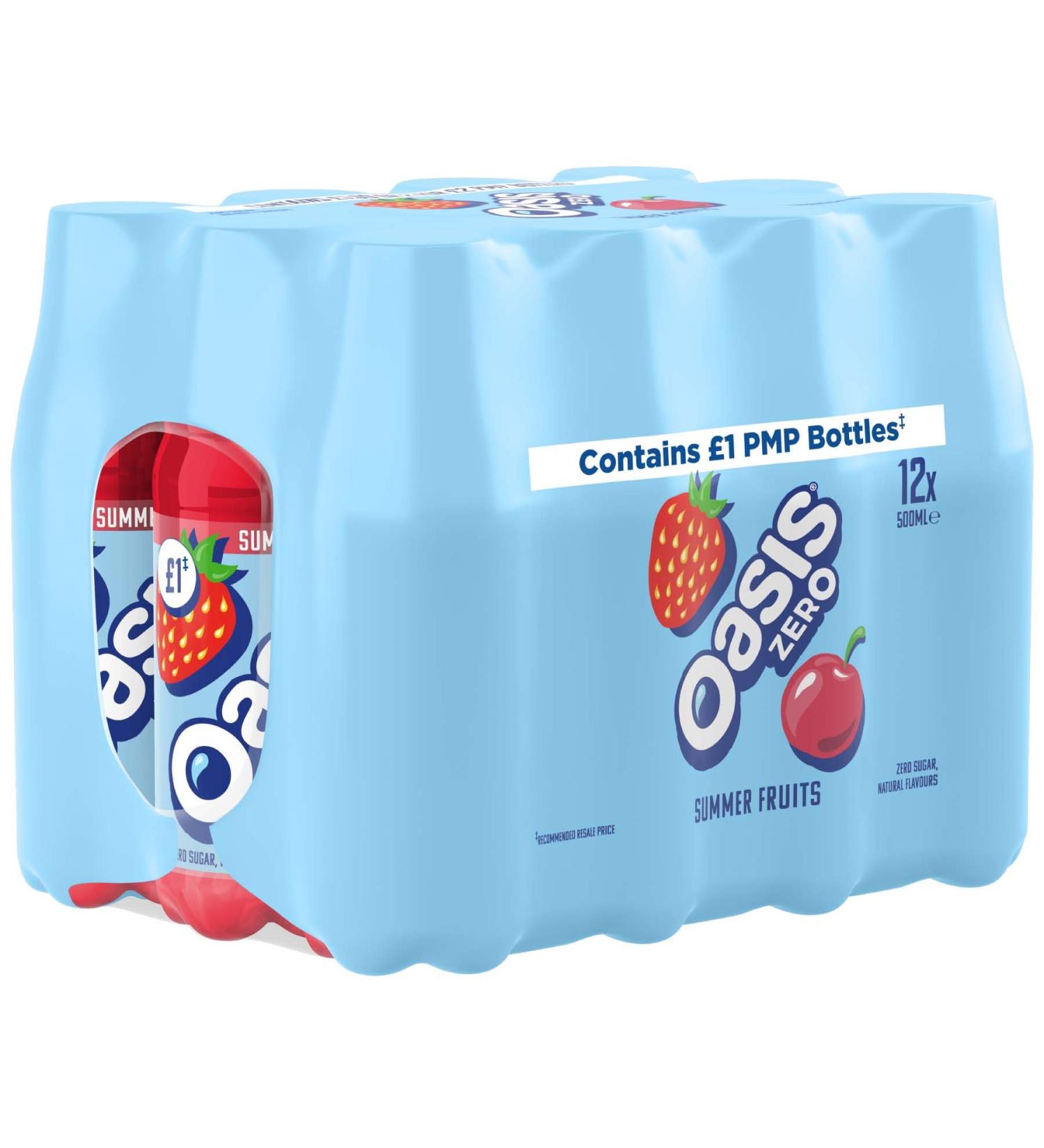 Oasis 12 x 500ml (Zero Summer Fruits)