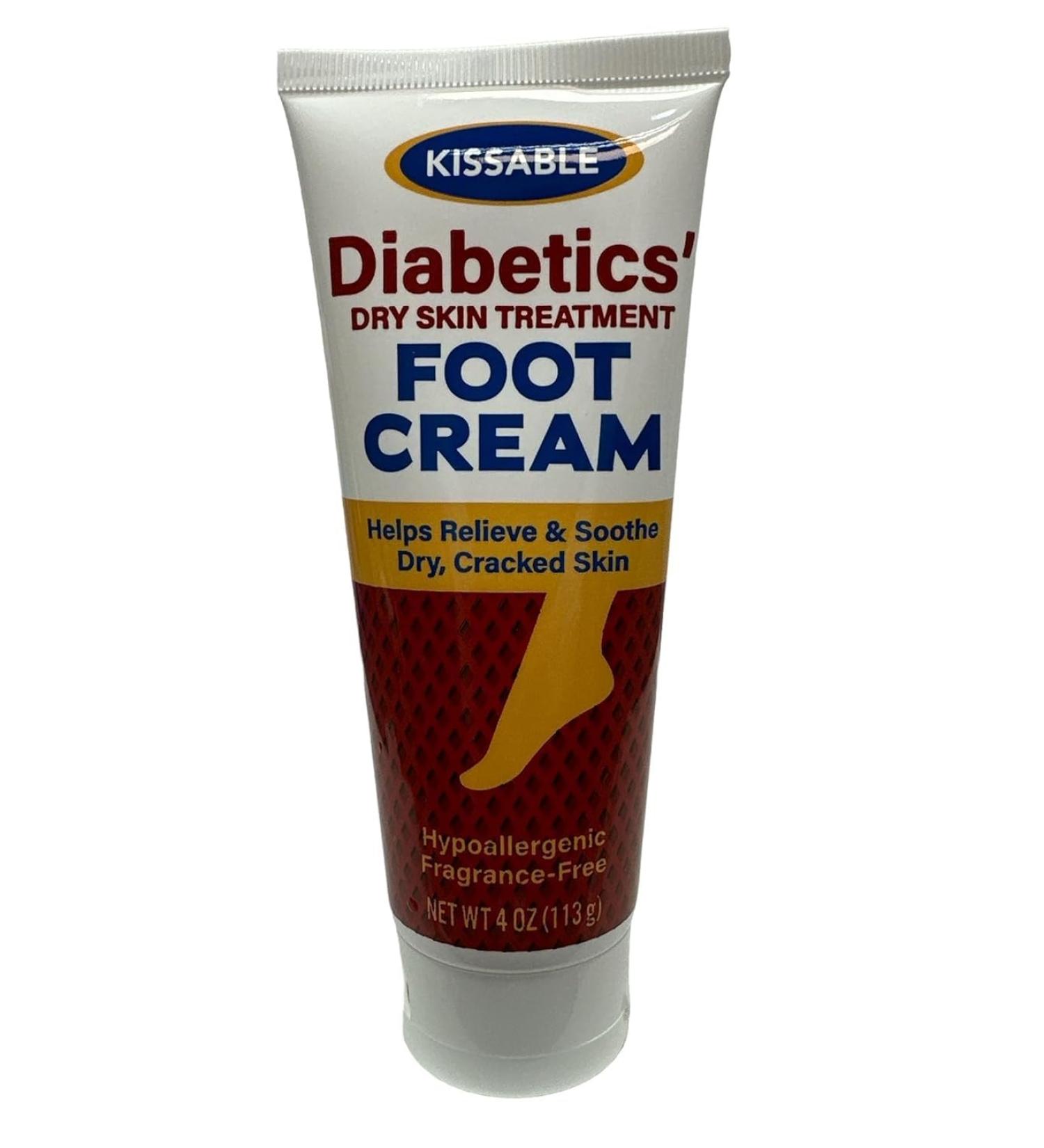 Generic Kissable Diabetics Dry Cracked Skin Treatment Foot Cream 4oz.