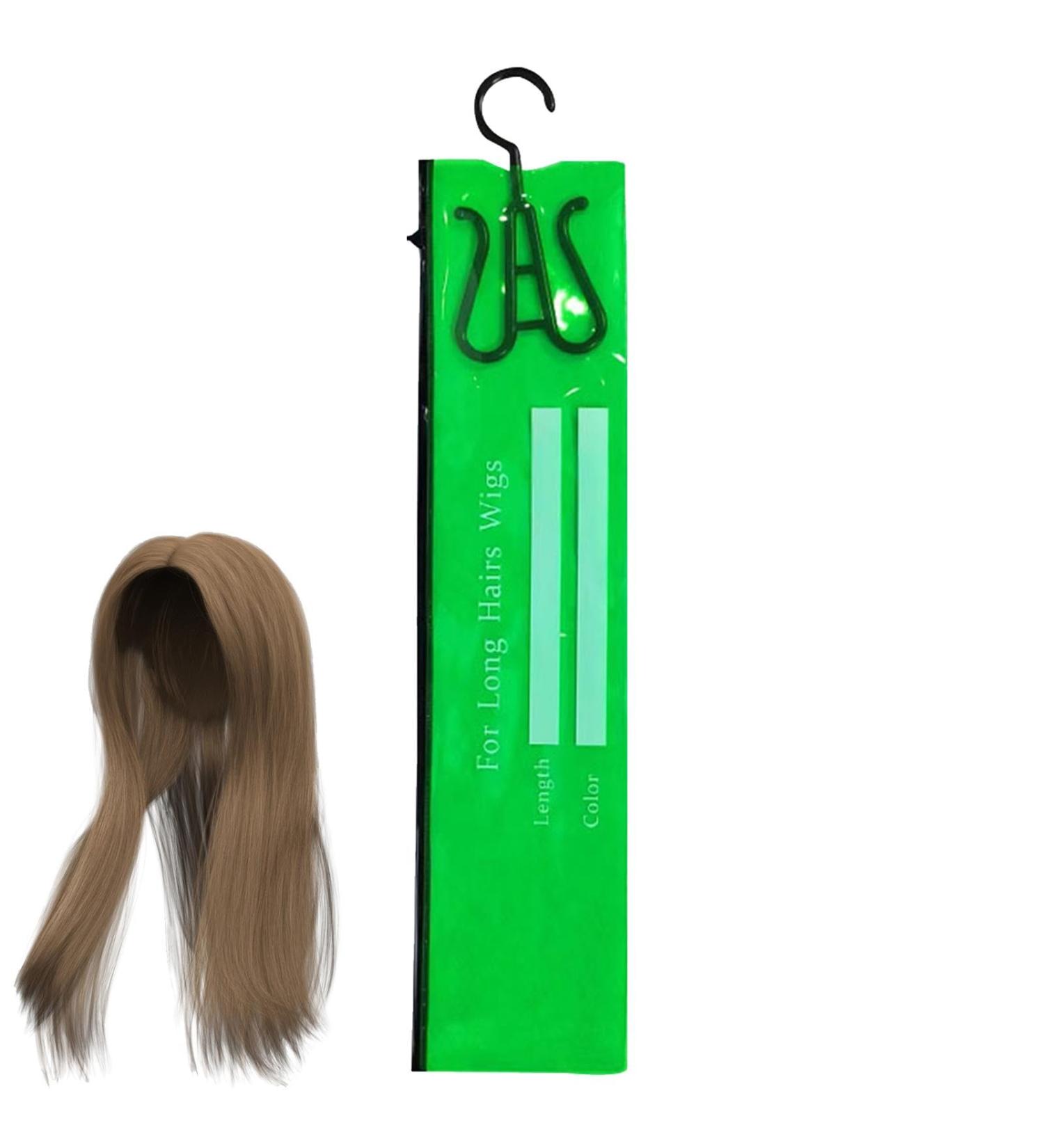 Multiple Wigs Bag - Hair Extension Holder - Space-saving PVC Long Hair Extension Holder Compact Wig Holder Hanger Green - Buy Online on GoSupps.com