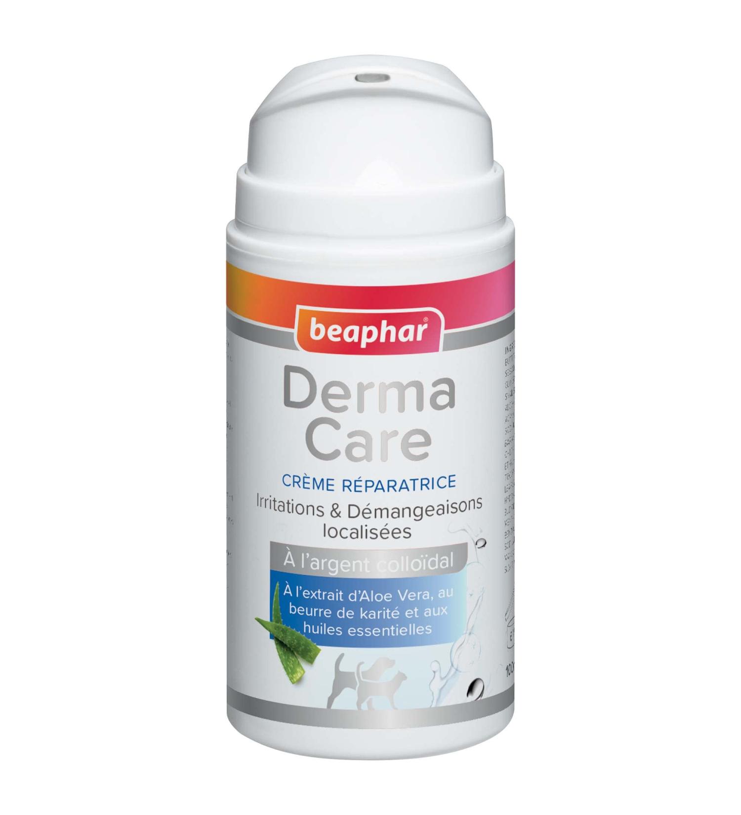 BEAPHAR - DERMACARE - Repairing Cream for Dogs and Cats - With Colloidal Silver, Aloe Vera, Shea Butter & Essential Oils - Relieves Itching - Promotes Healing - 200ml