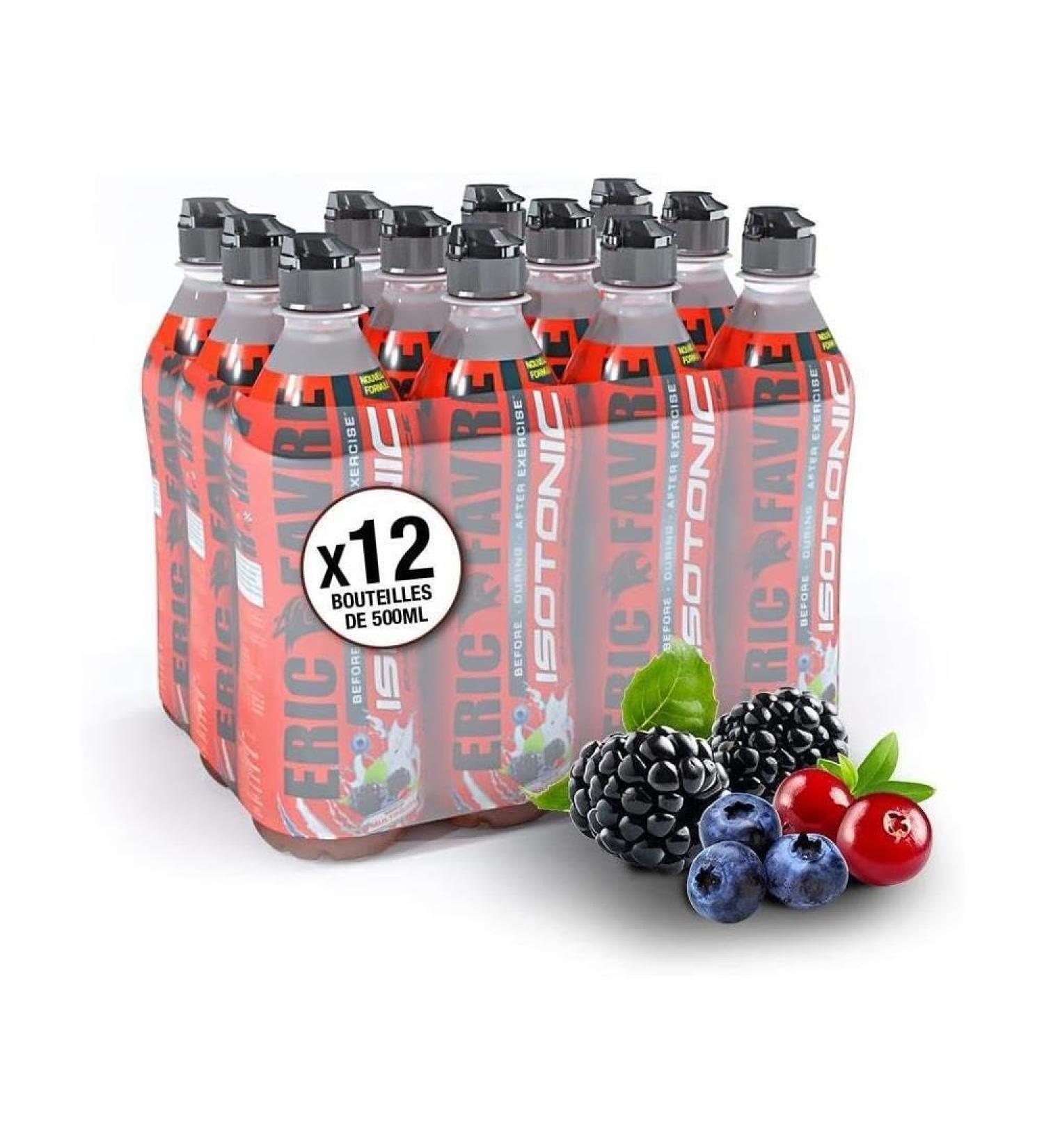 SMART DRINK ISOTONIC DRINK - Energy Endurance Hydration Remineralization - Suitable for Vegan Diet - Eric Favre Laboratory - Multi-fruit Flavor - Pack of 12