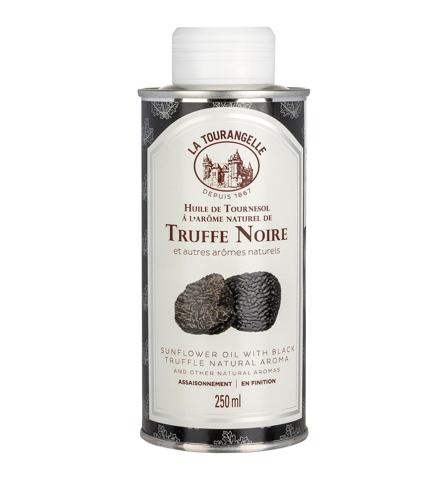 La Tourangelle - Sunflower oil with natural black truffle aroma - Premium oil - Tuber melanosporum - 250 ml - Buy Online on GoSupps.com