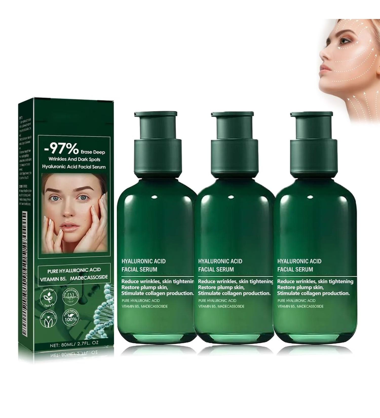 2024 New Skin Firming Serum 3pcs Skin Firming Rejuvenating Serum Lifting Face Refreshing And Non-Sticky Hyaluronic Acid For All Skin Types - Buy Online on GoSupps.com