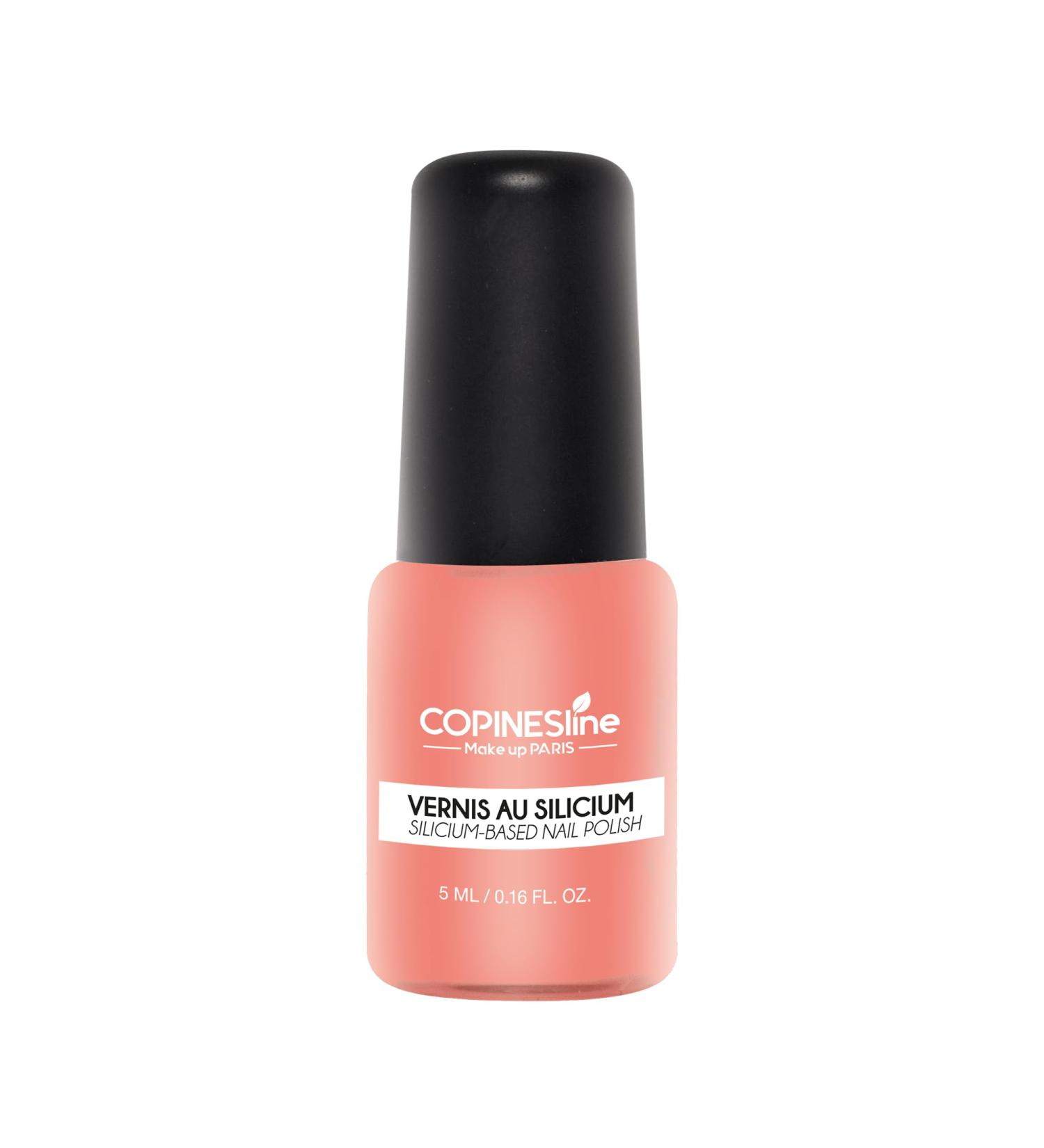 Copines Line COPINESLINE Silicon Nail Polish Peach Color 5 ml Gentle Formula Free from Endocrine Disruptors Specially Suitable for Pregnant Women & People Undergoing Chemotherapy Glossy Finish