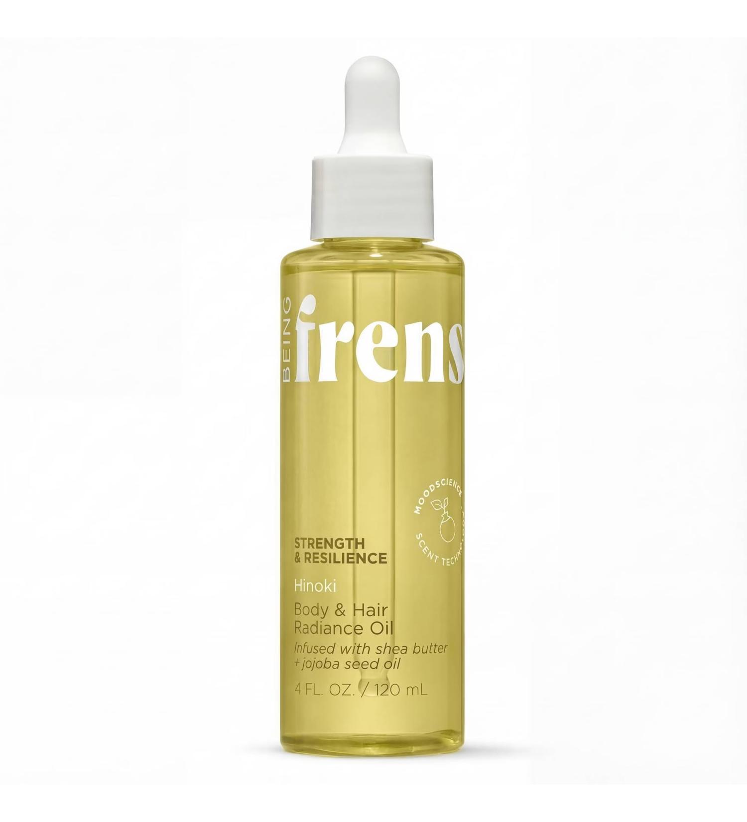 Being Frenshe Hinoki Body Oil with Shea Butter & Jojoba Oil Moisturizing Body & Hair Oil for Dry Skin 4 fl oz - Buy Online on GoSupps.com