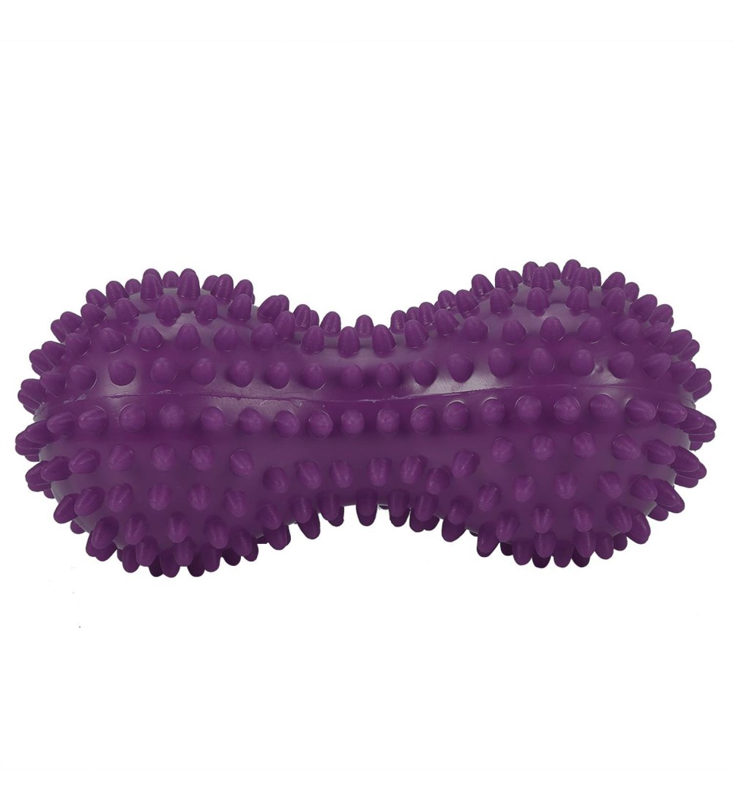 Verdant Touch massage therapy ball prickly massage ball fitness exercise mobility peanut ball purple pain muscle stress reduction double peanut ball for massage therapy