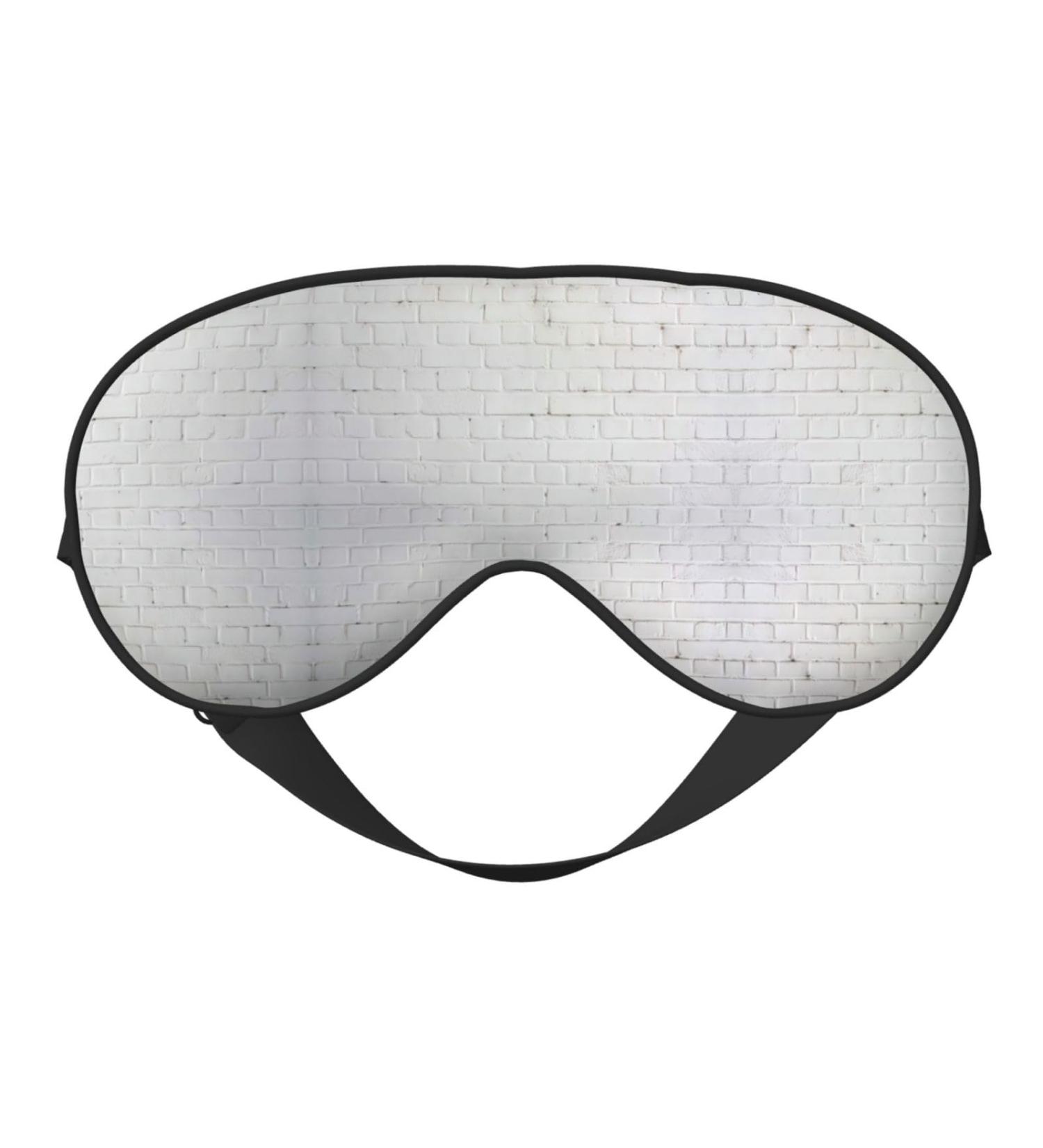 Shop FoRes Old White Brick Wall Print Eye Mask - Light Blocking Adjustable Perfect for Deep Sleep | Unisex Design - Buy Online on GoSupps.com