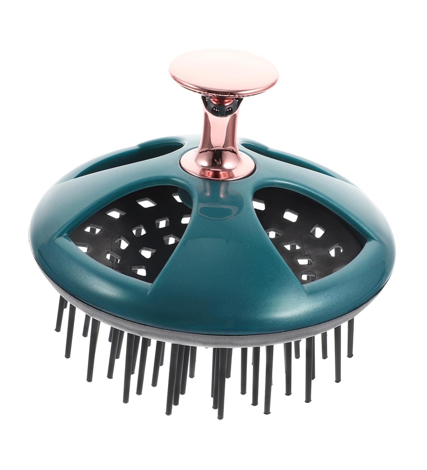 Kombiiuda Shampoo Comb - Daily Scalp Massager & Peeling Brush | 9x8cm Green for Home & Hotel Use - Buy Online on GoSupps.com