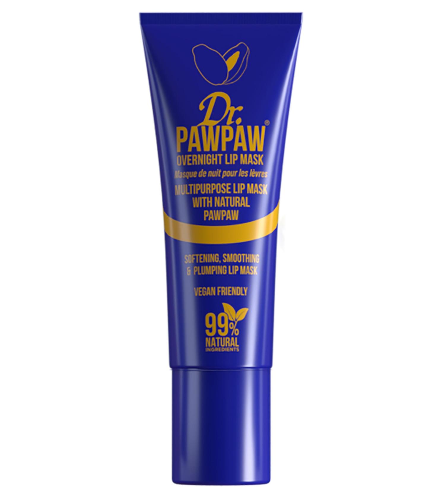 Dr. Pawpaw Overnight Lip Mask 10ml | Multi-Purpose Natural Lip Care for Soft Hydrated Lips - Buy Online on GoSupps.com