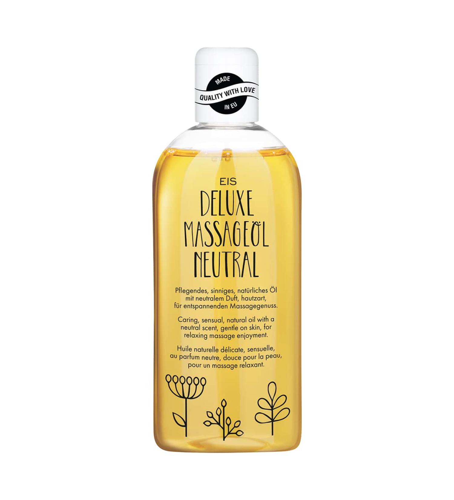 Ice Delux massage oil neutral |For massages for relaxationSuitable for couples |Warming body oil for muscle relaxation |Intimes & liquid sliding oil |liquid |Neutral aroma |250ml |