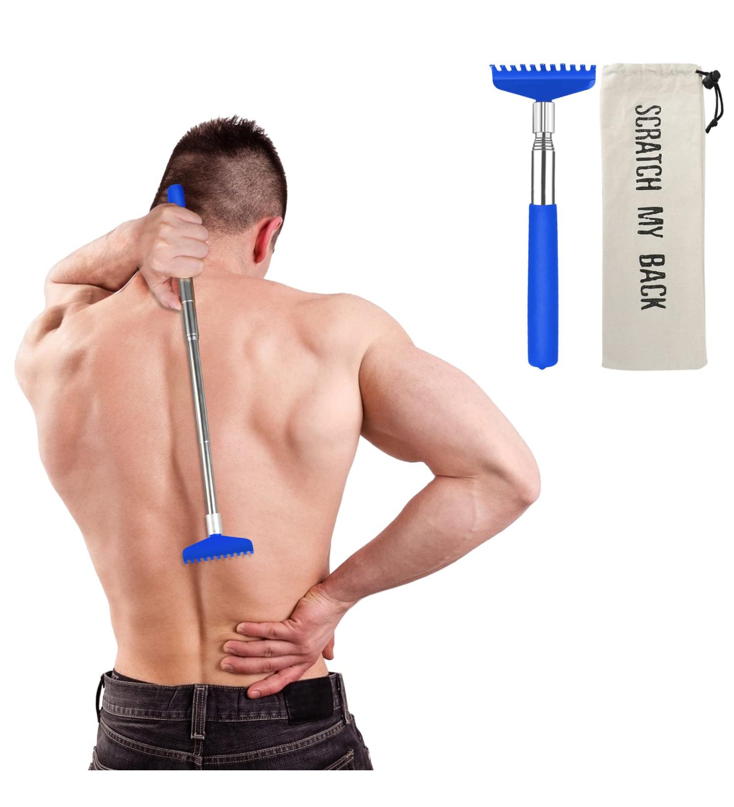Extendable Metal Back Scratcher with Carrying Bag in Blue - Buy Online on GoSupps.com