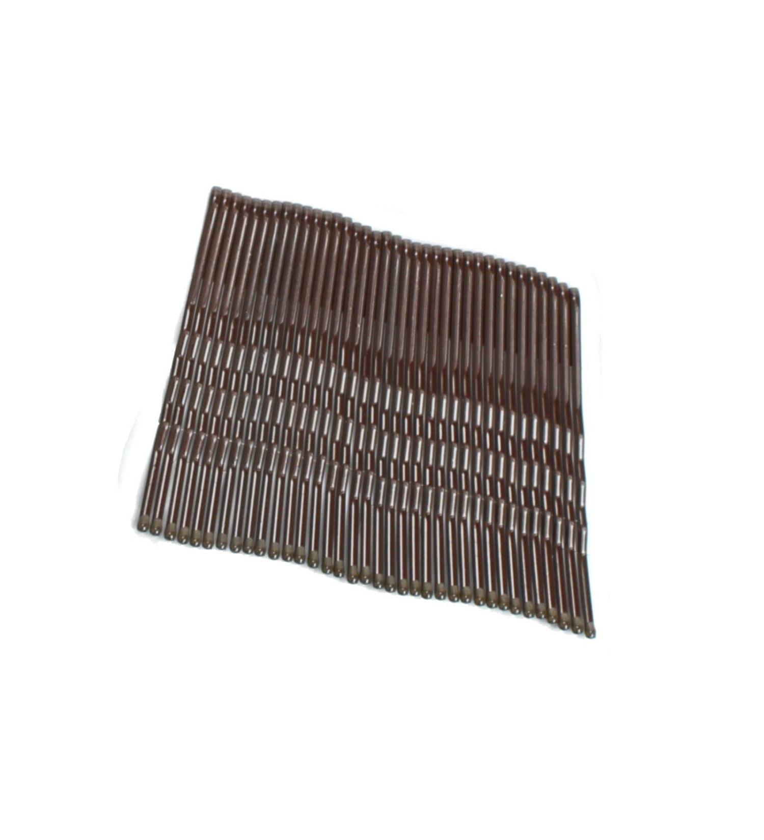 36 4.5cm Regular Hair Styling Bobby Pins Kirby Grips Bun Pins Waved Hair Pins Hair Grips (Brown) for Women Girls by Glitz4Girlz - Buy Online on GoSupps.com