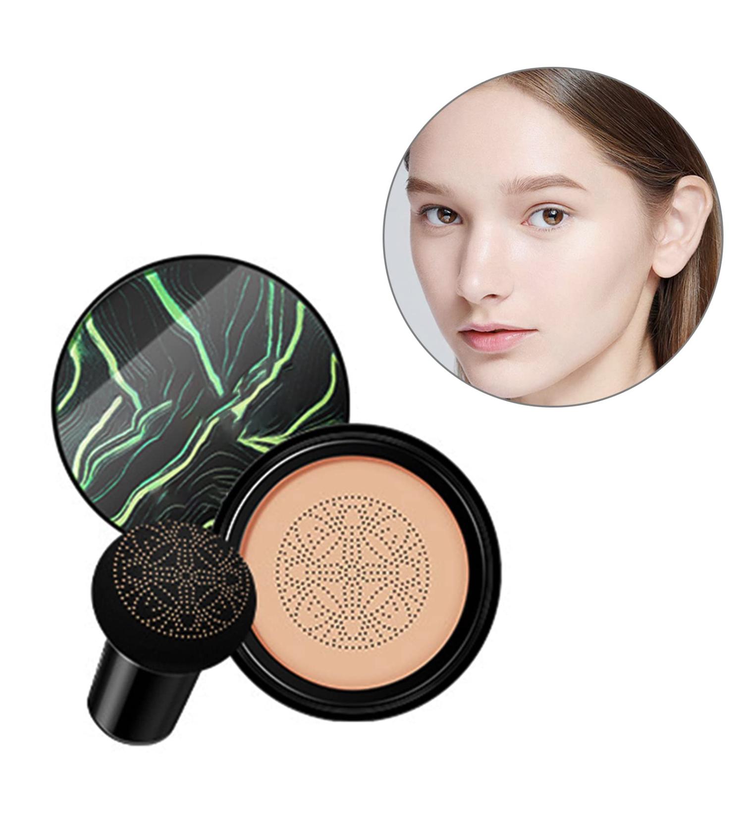 Concealer BB Cream Mushroom Head Air Cushion CC Cream Cover Facial Blemishes Brightening Natural Naked Makeup Foundation 01 # White Ivory - Buy Online on GoSupps.com