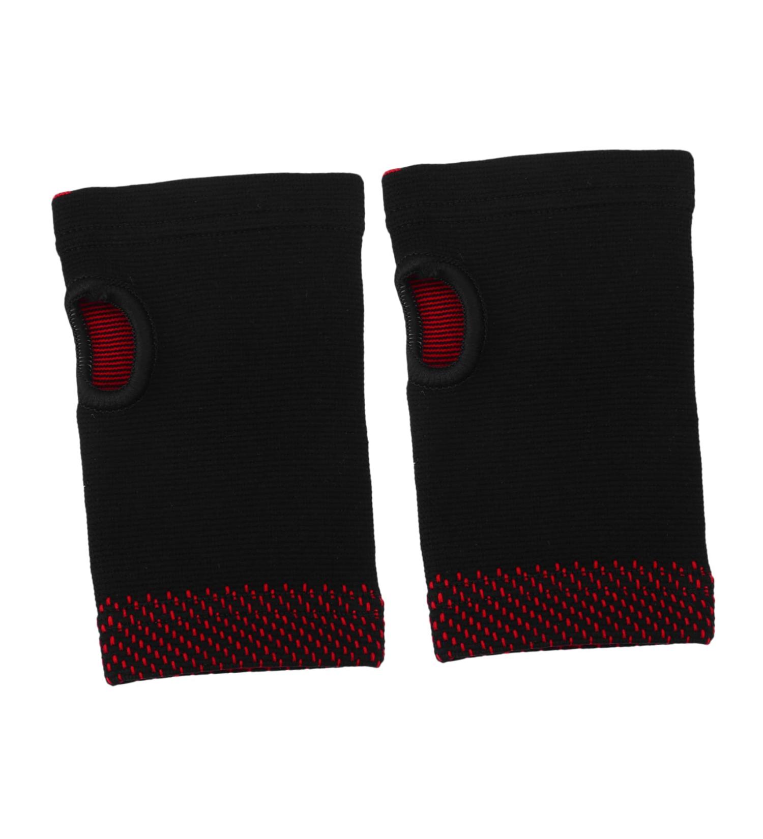 FRCOLOR Half Gloves for Carpal Tunnel Relief - Thermal Compression Thumb & Palm Protector Sleeves - Black Size S - Ideal for Pain Relief & Comfort - Buy Online on GoSupps.com