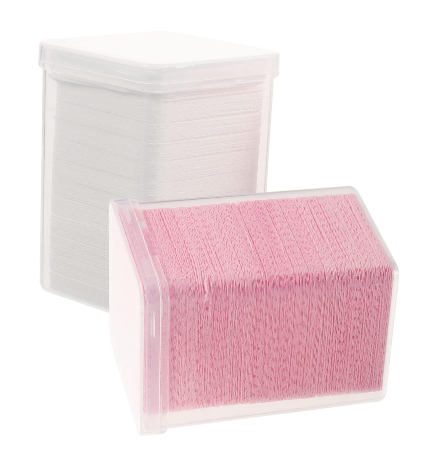  FOYTOKI 2 Boxes Eyelash Extension Cleaning Pads for Nail Polish Remover Cleaning Glue Bottles for Professional Home Use - Buy Online on GoSupps.com