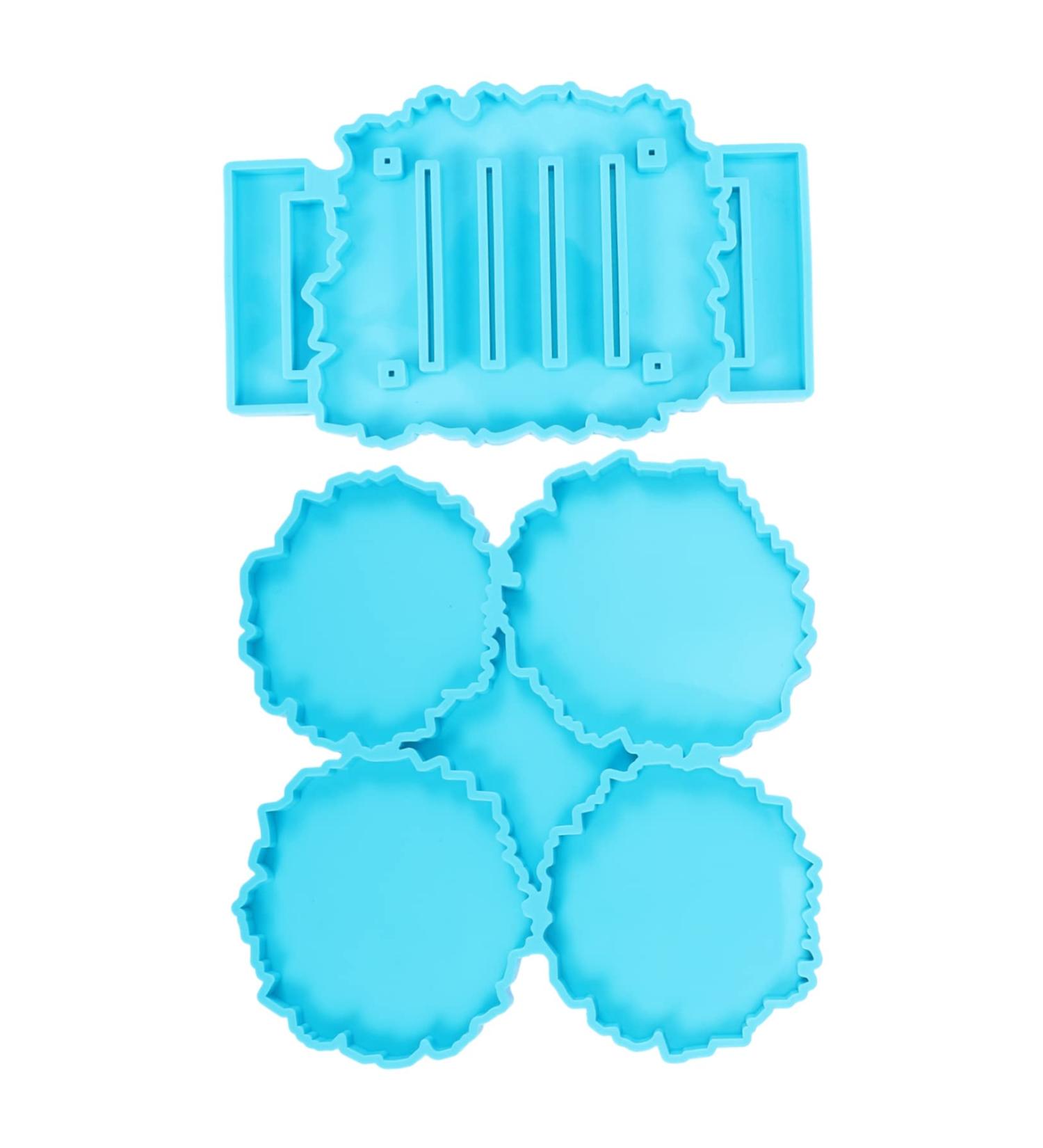 STOBOK 1 Coaster Mold Resin Moulds Resin Casting Molds Resin Silicone Molds Soap Dish Molds for Chocolate Molds for Resin Epoxy Mold Silicone Mould Chocolate Mould Fudge Silica Gel Agate - Buy Online on GoSupps.com