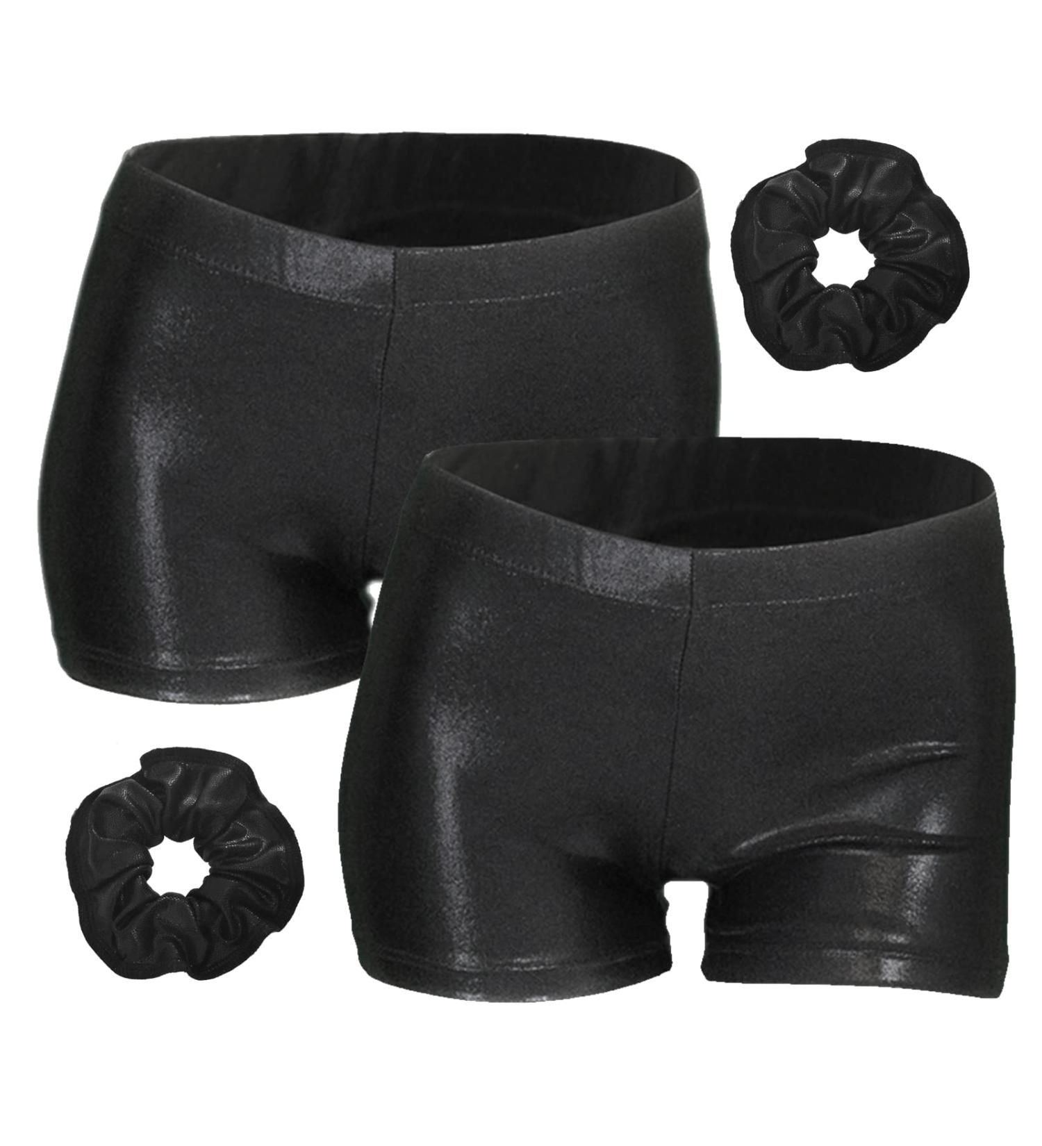 Aosva Little Big Girls' Sparkle Gymnastics Shorts 2-14Years - 2pcs Sparkleblack - Buy Online on GoSupps.com