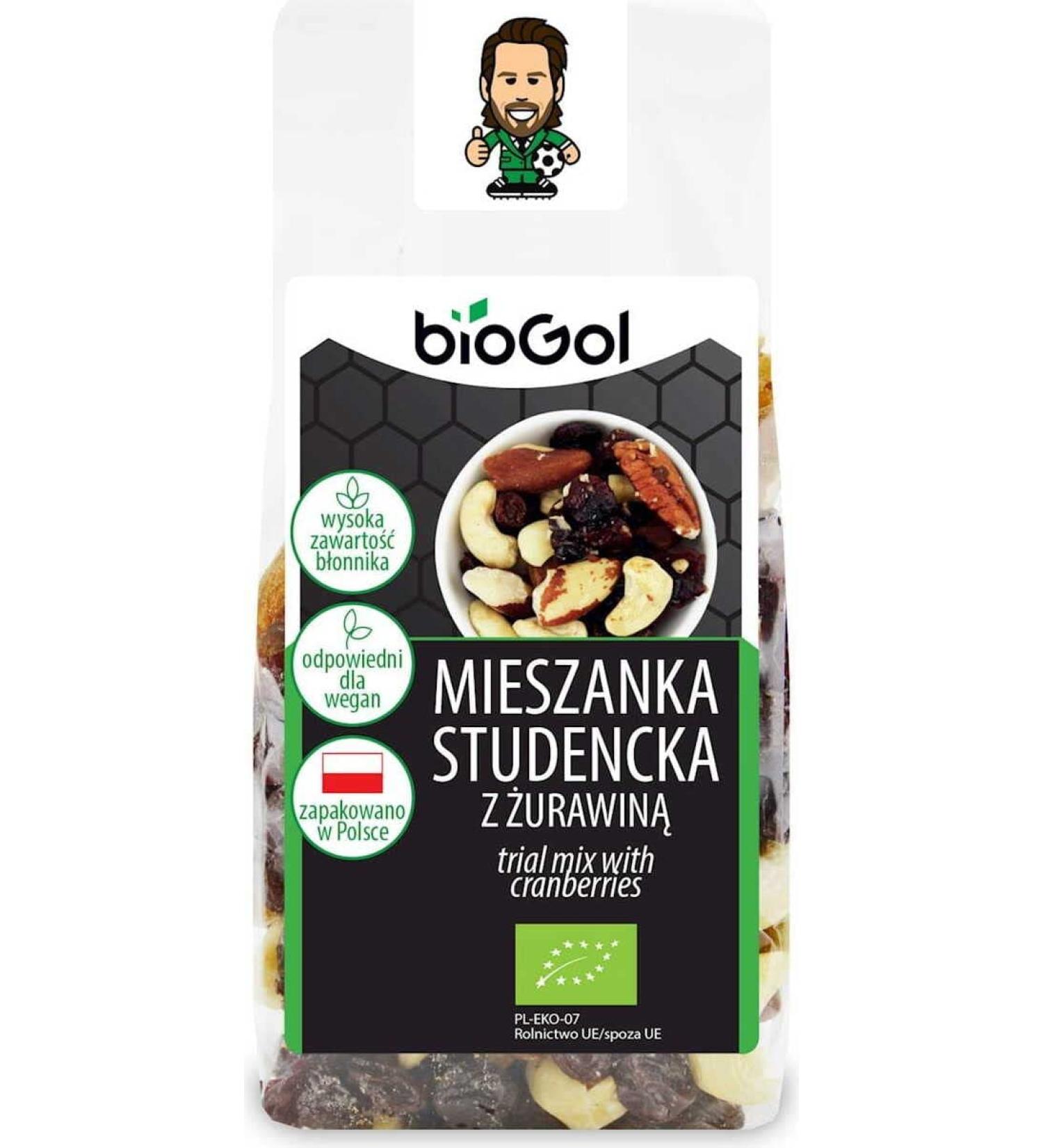 ORGANIC CRANBERRY STUDENT MIX 150g - BIOGOL