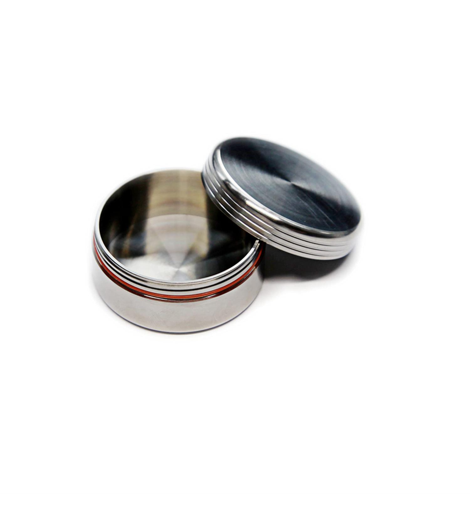 Buy Titanium Waterproof Pill Case | EDC Urgency Capsule Box | Pocket Metal Box for Camping - Silver - Buy Online on GoSupps.com