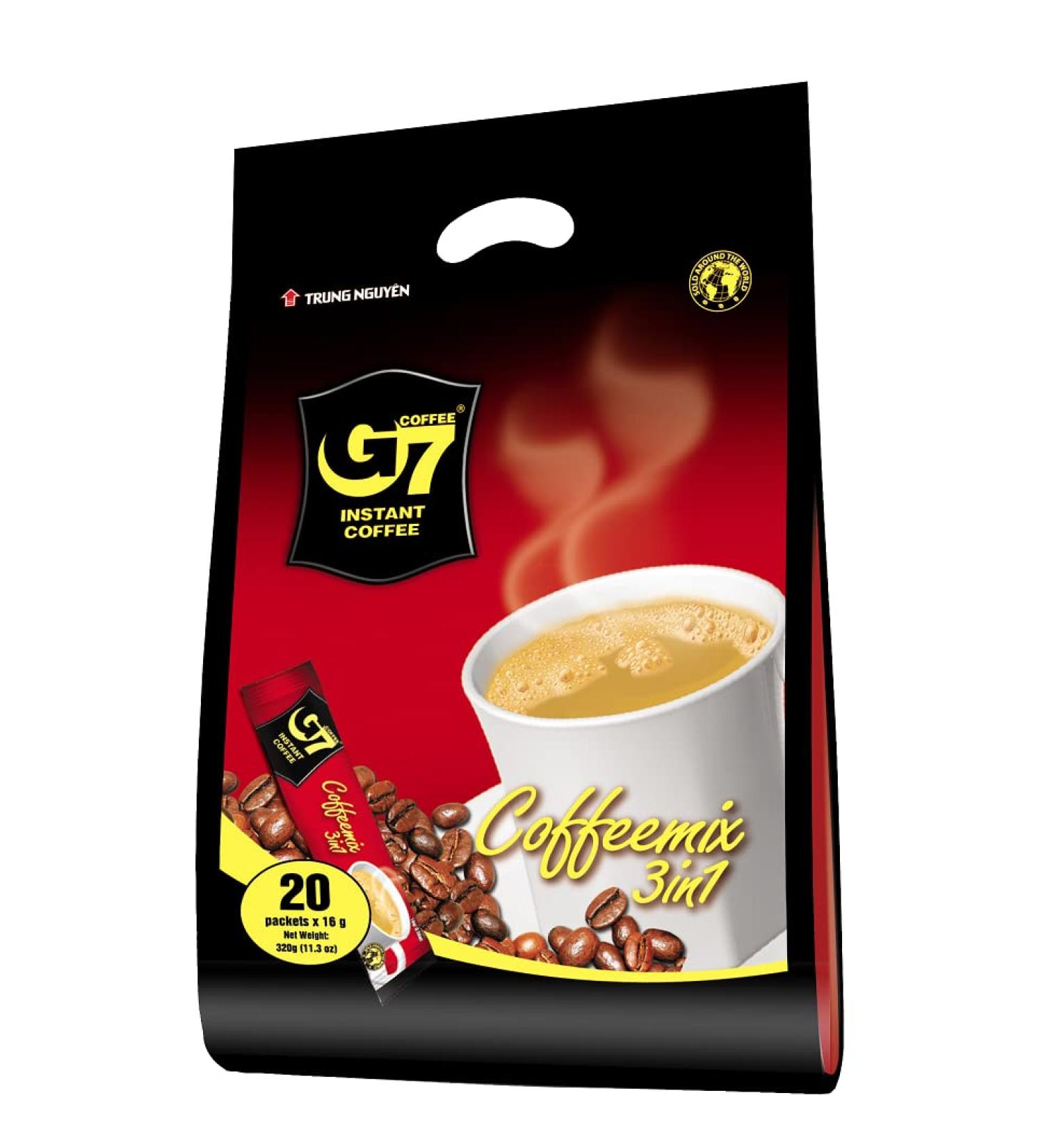 G&G G7 Instant Coffee 3-in-1 22 Servings - Buy Online on GoSupps.com
