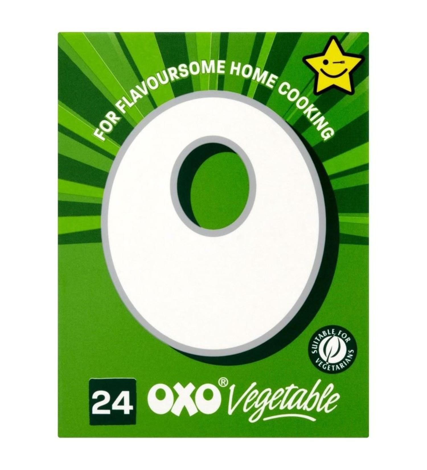 OXO Stock Cubes Vegetable (24x6g) - Pack of 2