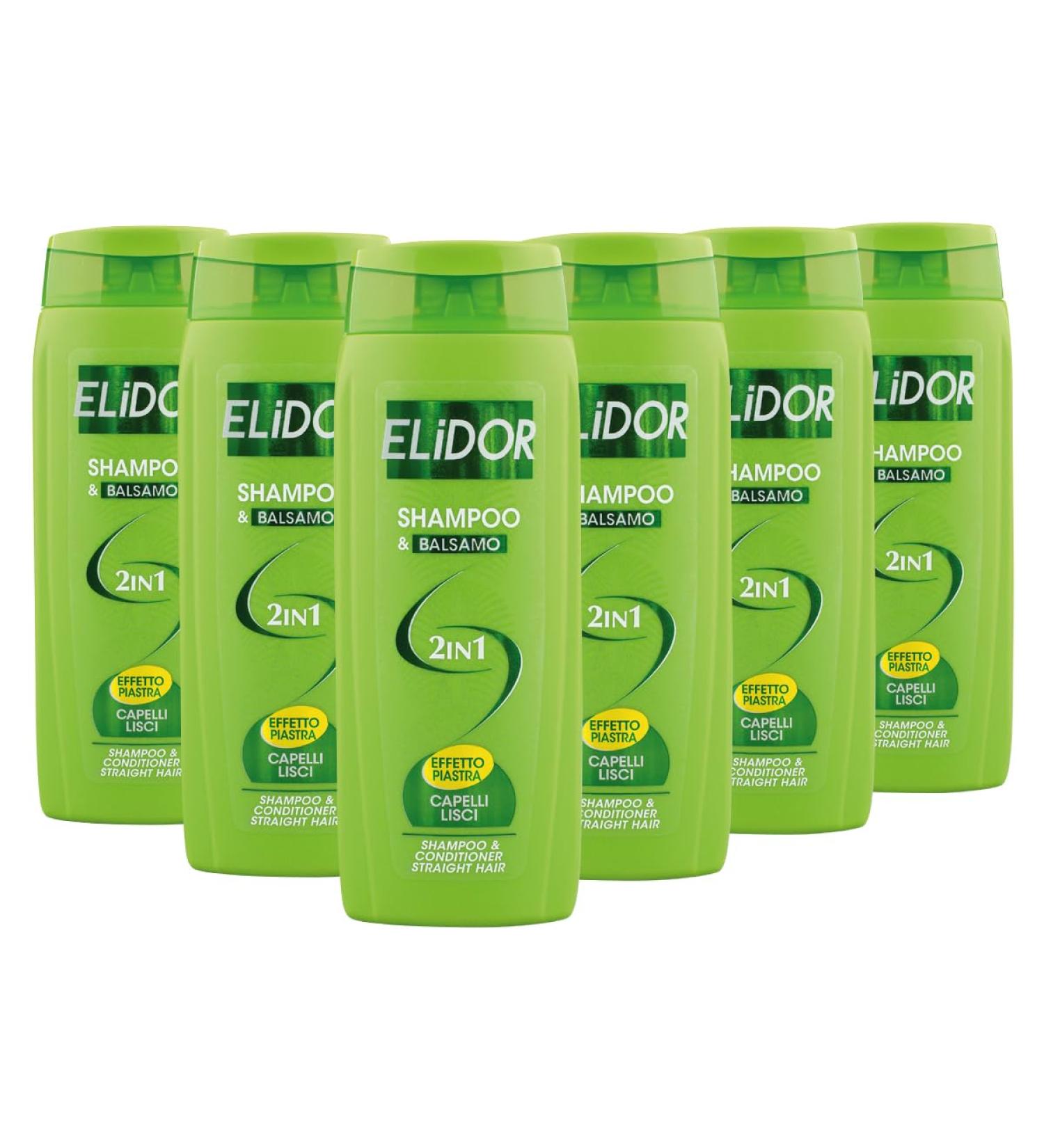 Elidor Shampoo & Conditioner for straight hair 2-in-1 straightener 250 ml 6 pieces