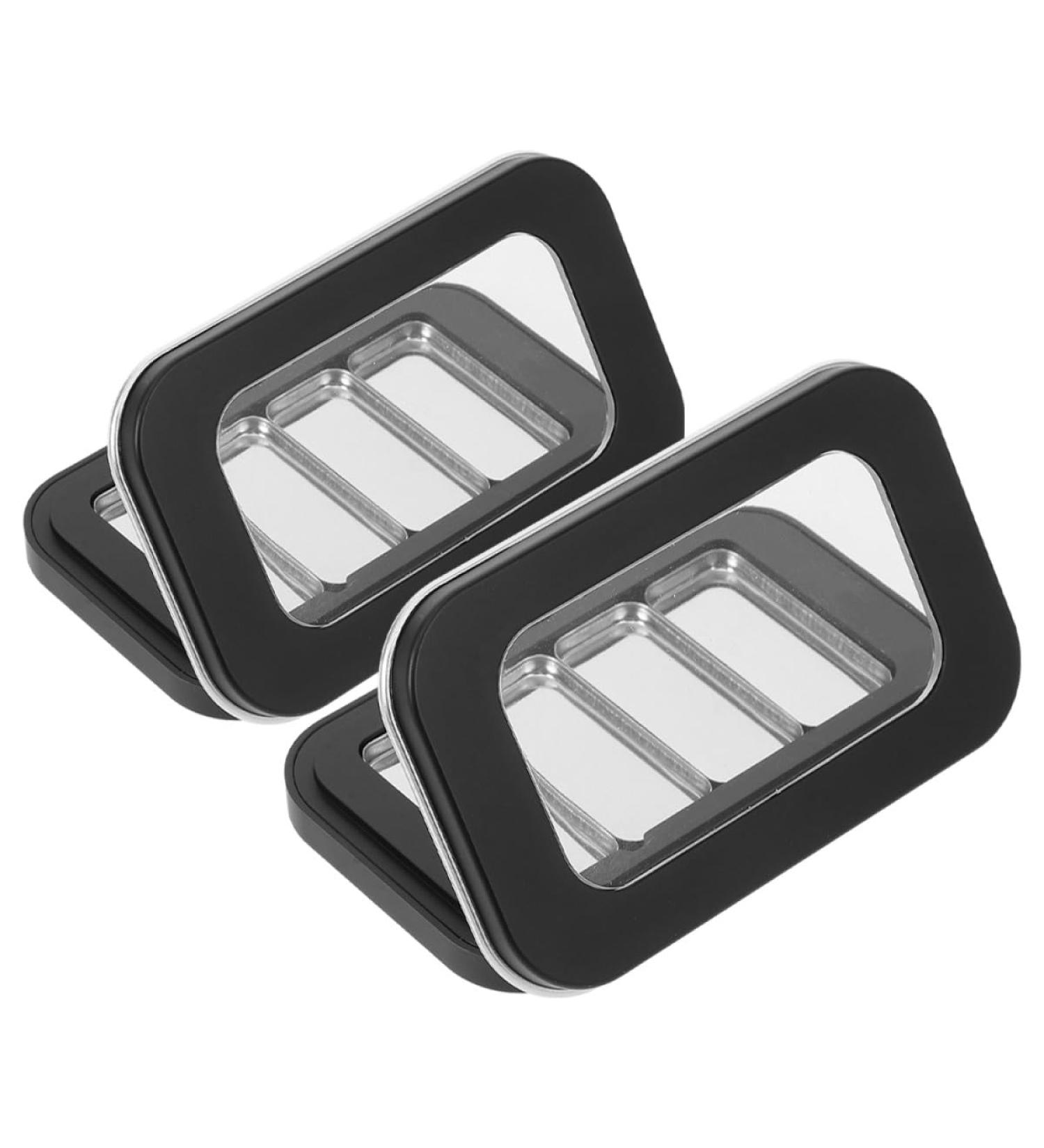 Lot de 2 Plateaux de Maquillage Magn tiques Vides Format Compact 4 Compartiments Couvercle Fen tre Transparente Palette Maquillage Portable pour Fards Paupi res et Blush  - Buy Online on GoSupps.com