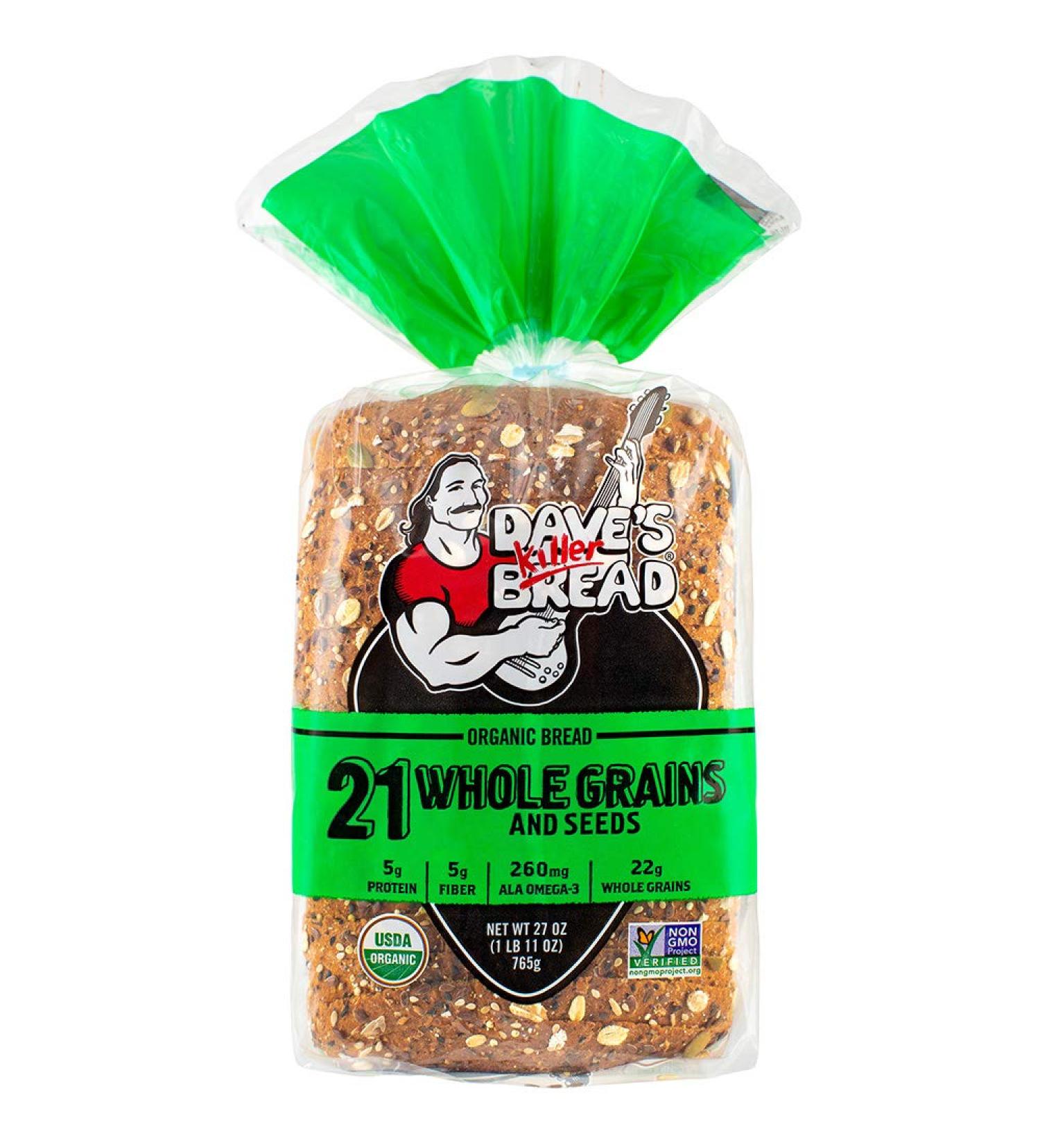 Daves Killer Bread Organic 21 Whole Grains & Seeds - 27 oz Loaf - Buy Online on GoSupps.com
