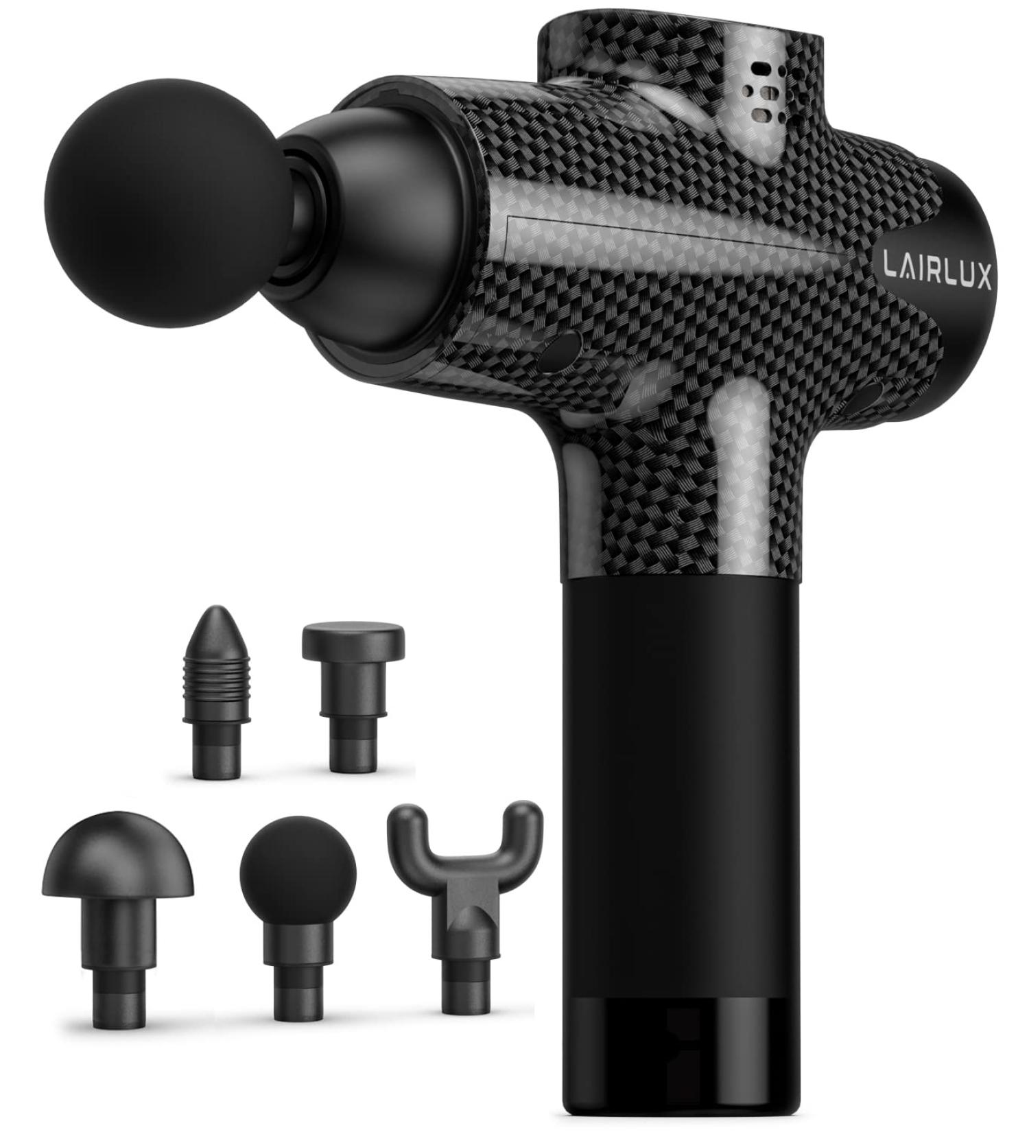 LAIRLUX EM-03Pro Carbon Percussion Massage Gun for Deep Tissue Muscle Relief - Buy Online on GoSupps.com