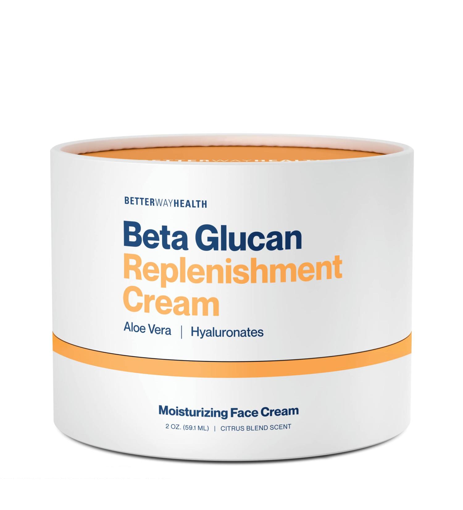 Moisturizing Replenishment Cream | Beta Glucan Aloe Vera & Hyaluronic Acid for Dark Spots Fine Lines & Wound Healing - International Shipping - Buy Online on GoSupps.com