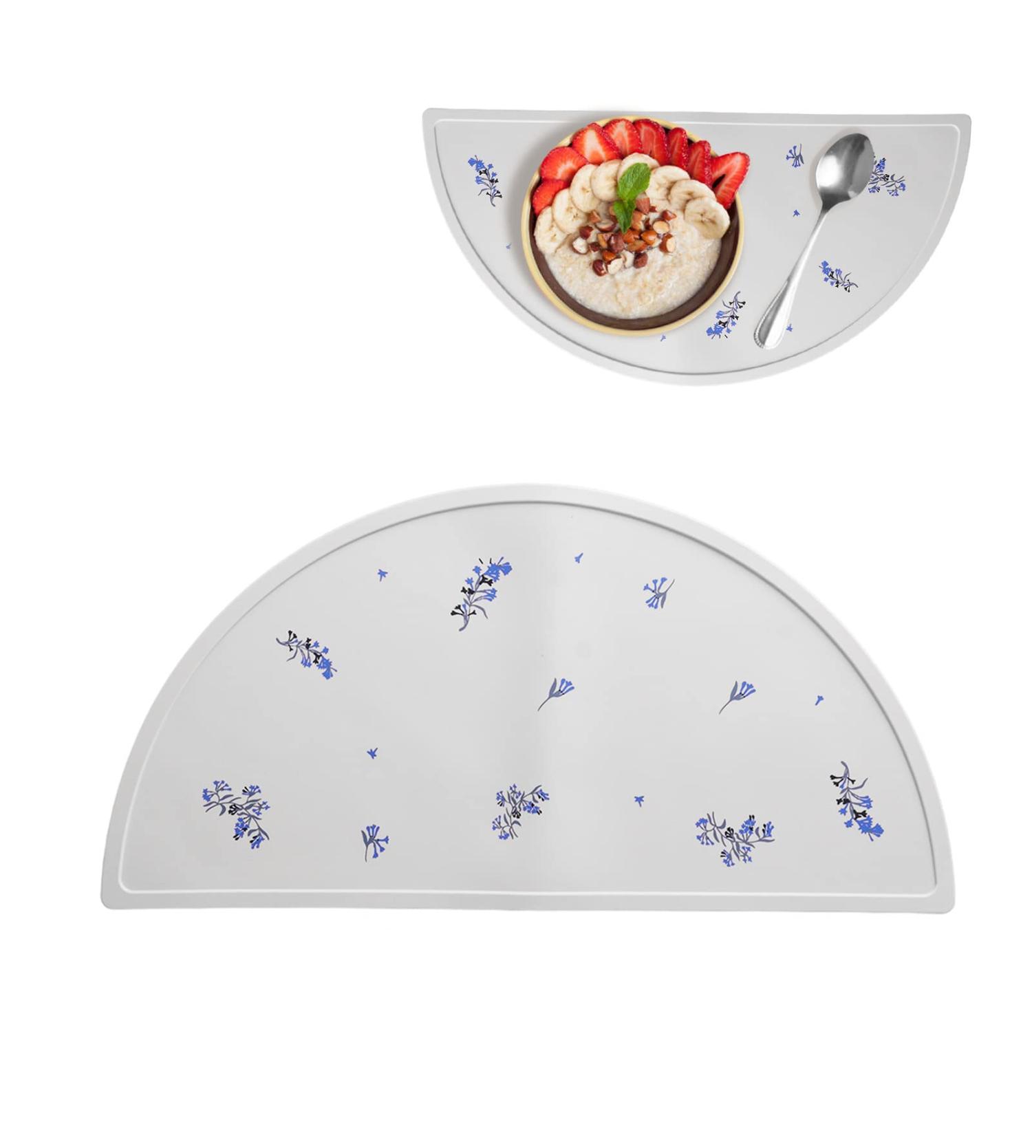 Silicone Placemat for Babies - Non-Slip Reusable Food Grade Mat (Orchid) | Perfect for Home & International Shipping - Buy Online on GoSupps.com