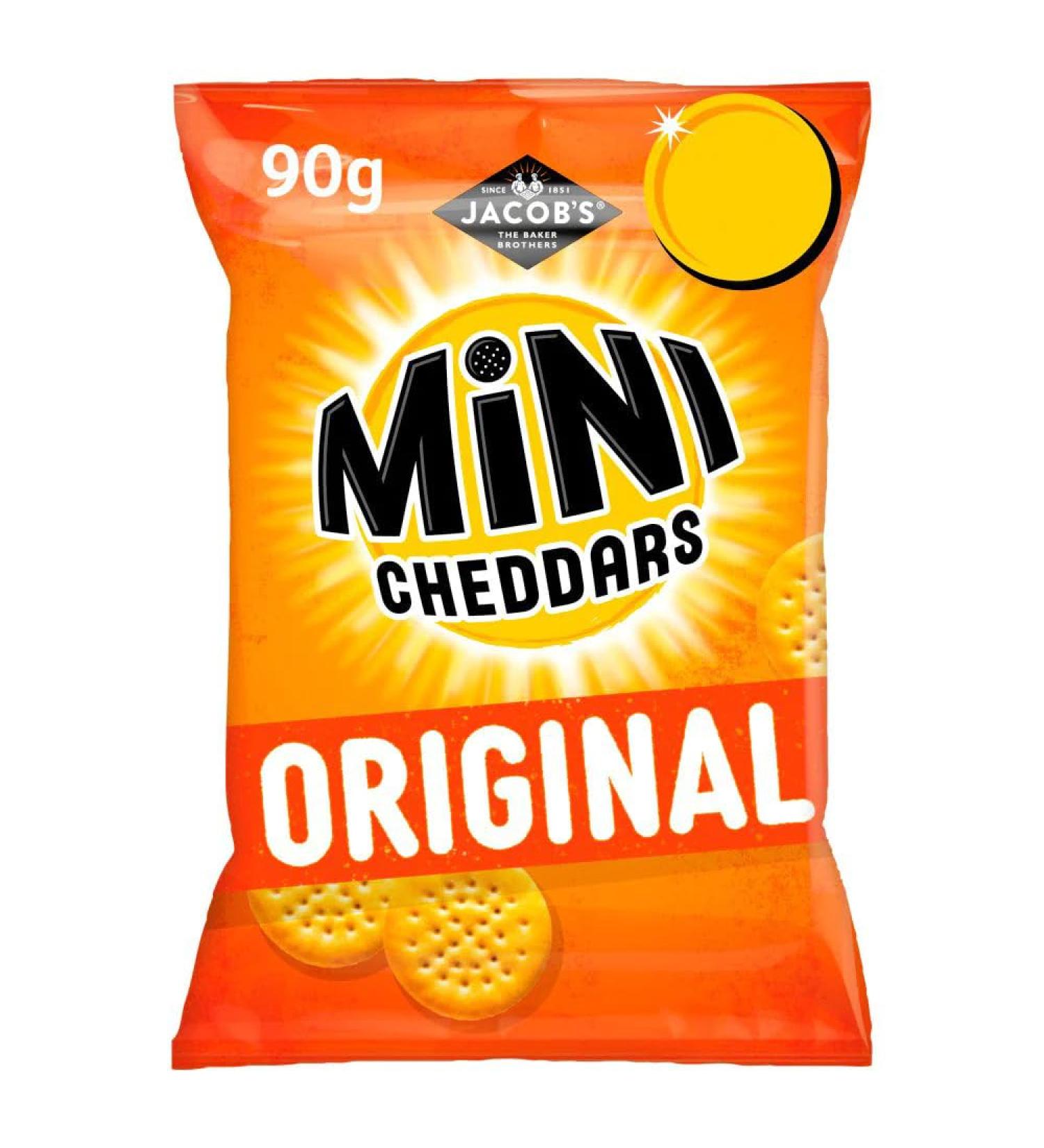 Jacob's Mini Cheddars Original Snacks 90g-Food