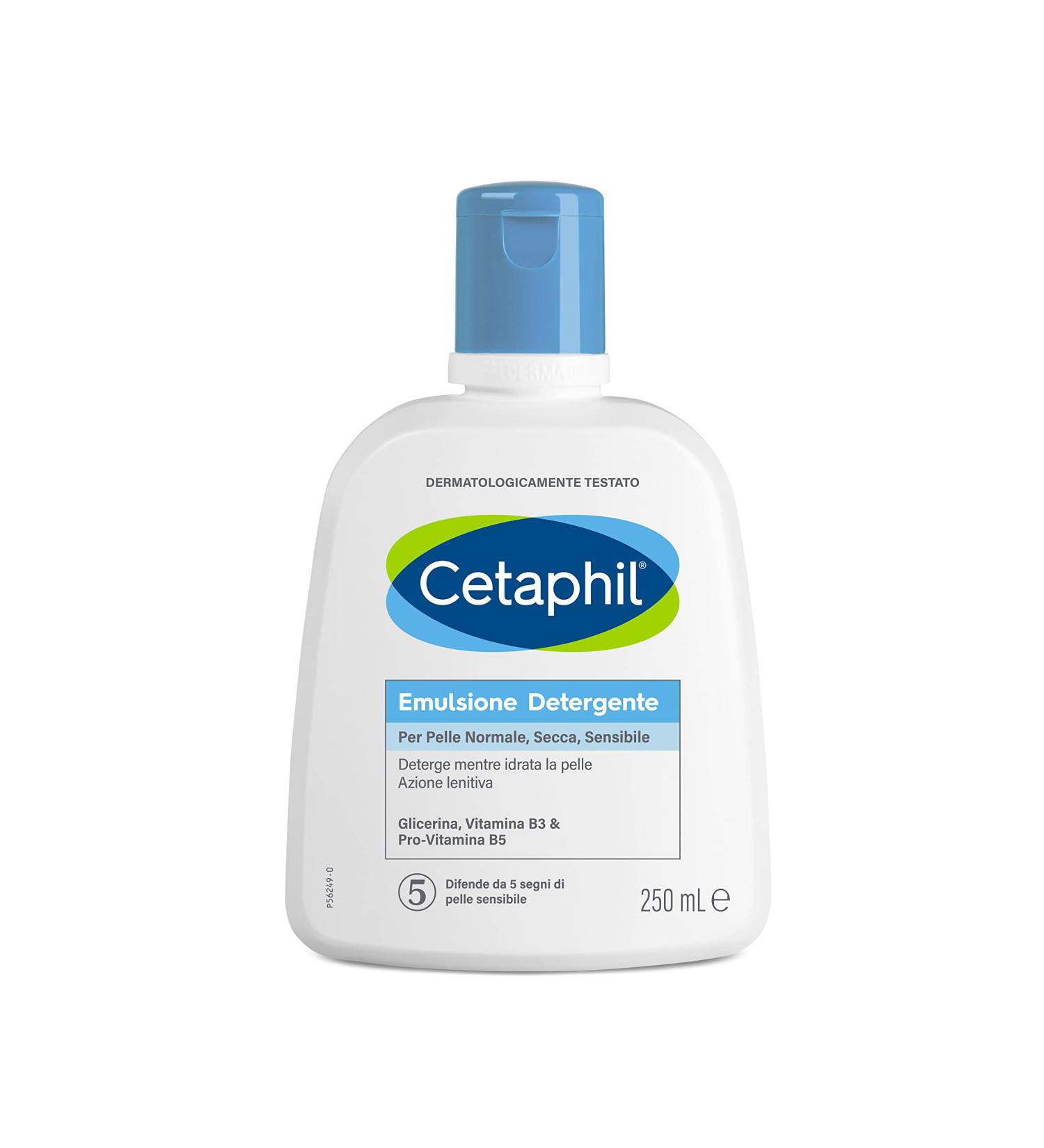 Cetaphil Emulsion Cleansing Face and Body for Normal Sensitive Dry and Intolerant Skin Moisturizes Up to 4 Days Fragrance-Free Format 250 ml - Buy Online on GoSupps.com