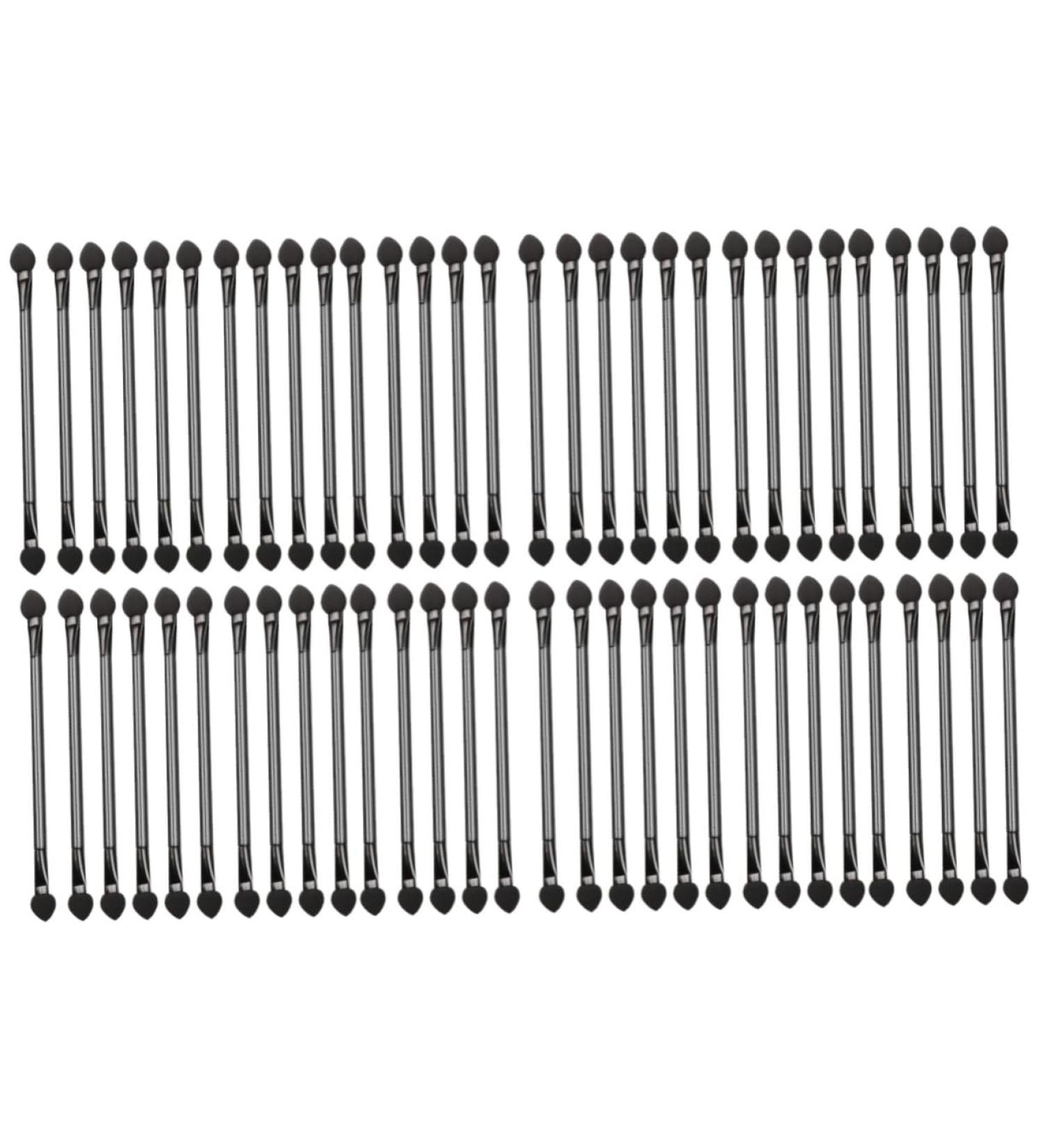 Beavorty Eye Shadow Applicator 60 pcs Shadow Oval Practical Side Disposable Women Professional Head Black Cosmetic Cosmetic 12x1cmx2pcs Blackx2pcs - Buy Online on GoSupps.com