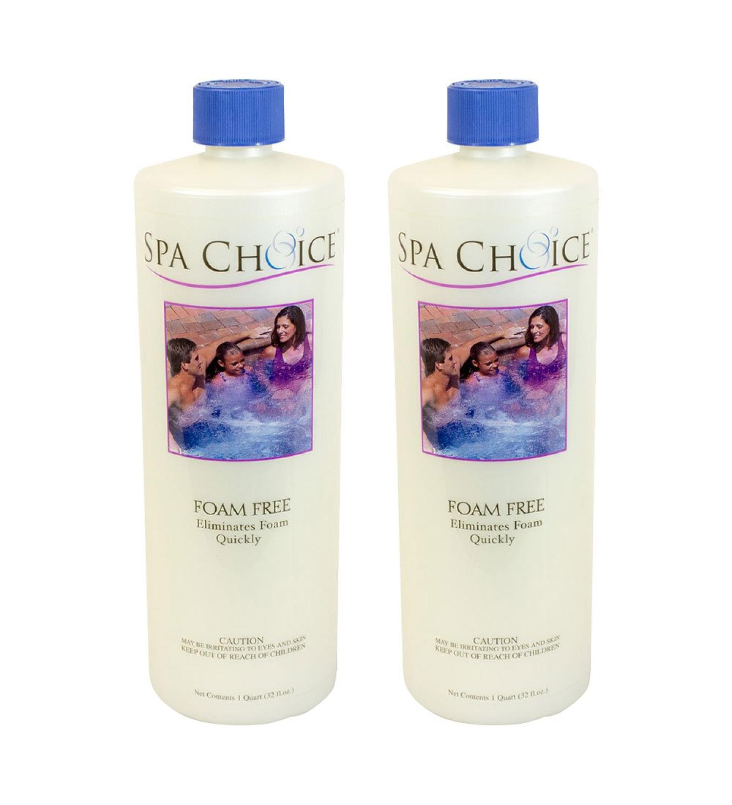 SpaChoice 472-3-2041-02 Foam Free for Spas and Hot Tubs 1-Quart 2-Pack