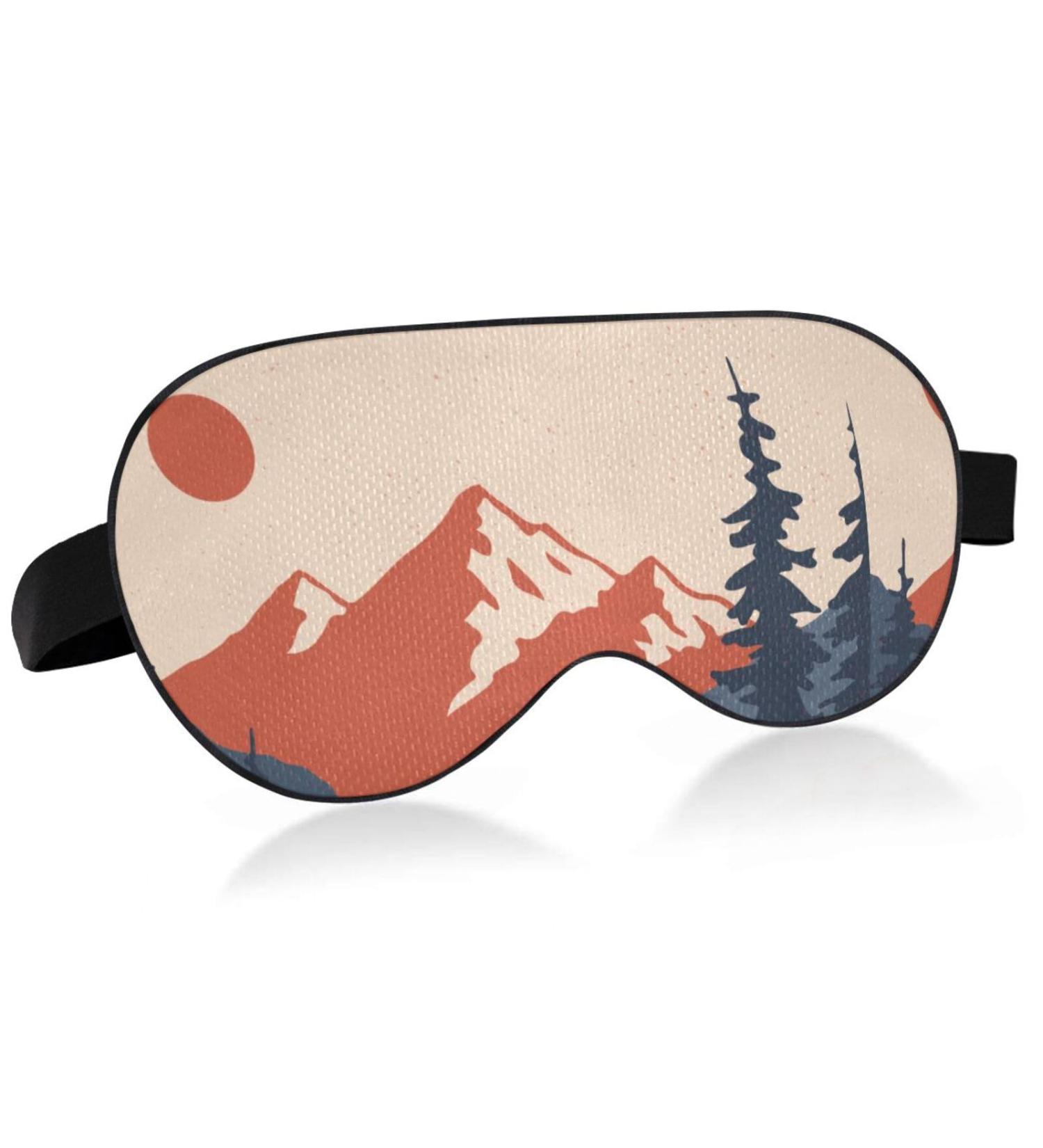 Haskirky Light Blocking Eye Mask Breathable and Adjustable Adult Men and Women Travel on Business Trips Yoga Meditation Light Smooth Comfortable Eye Mask Office Deep Sleep Goodies Mountain Landscap - Buy Online on GoSupps.com