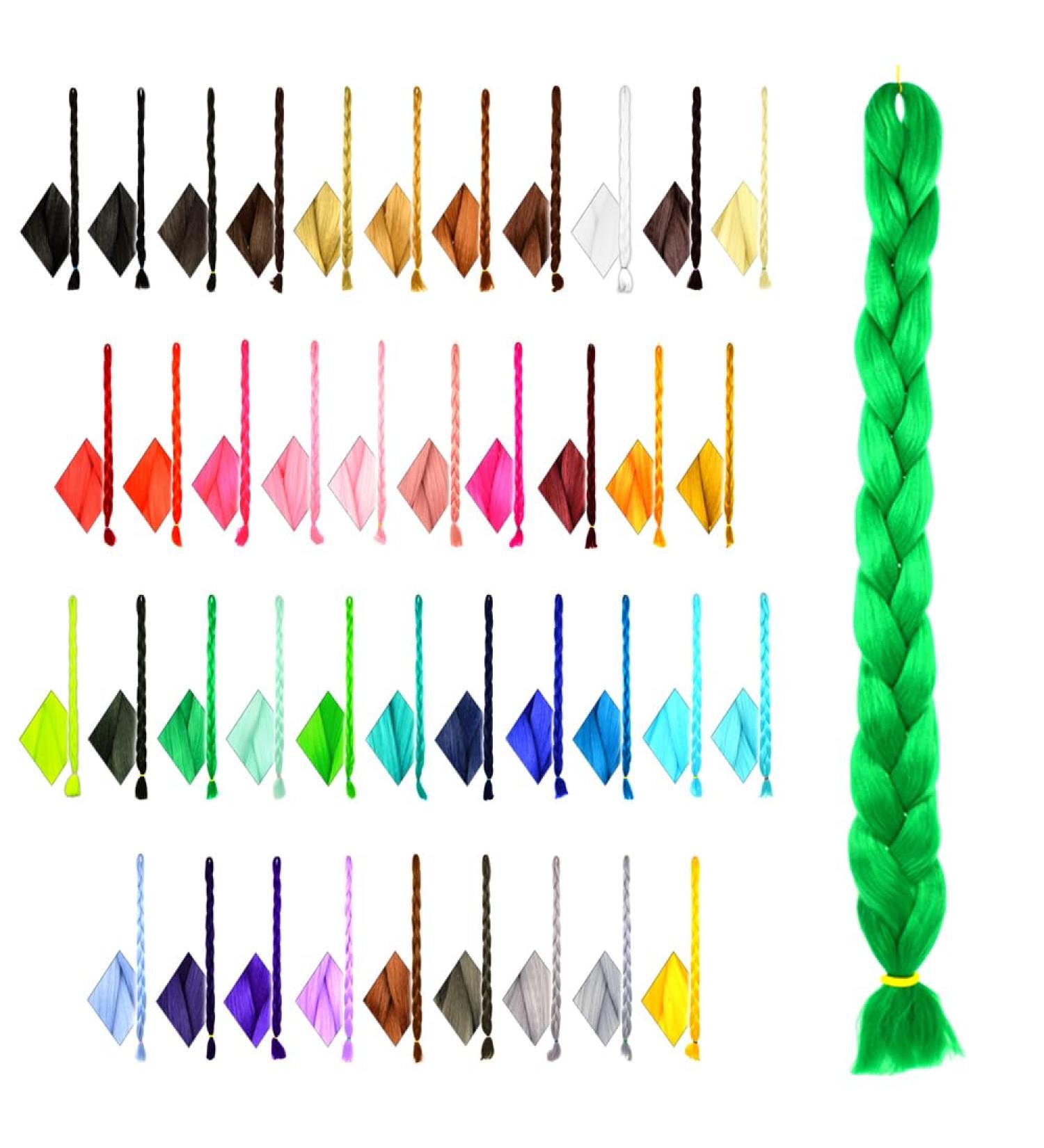 Shop Mybraids 1-Colored Premium 2m Long Green Braid Hair for Rasta Dreads Crochet and Box Braids - Perfect for Stunning Braiding Hairstyles - Buy Online on GoSupps.com