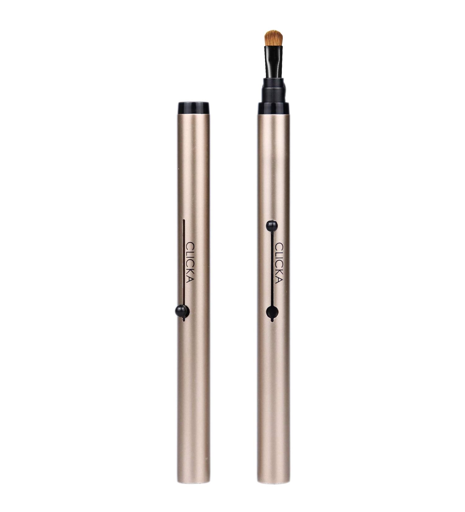 Buy Retractable Automatic Lid Smudge Brush in Champagne Gold | Top Quality Makeup Tool for Perfect Application - Buy Online on GoSupps.com