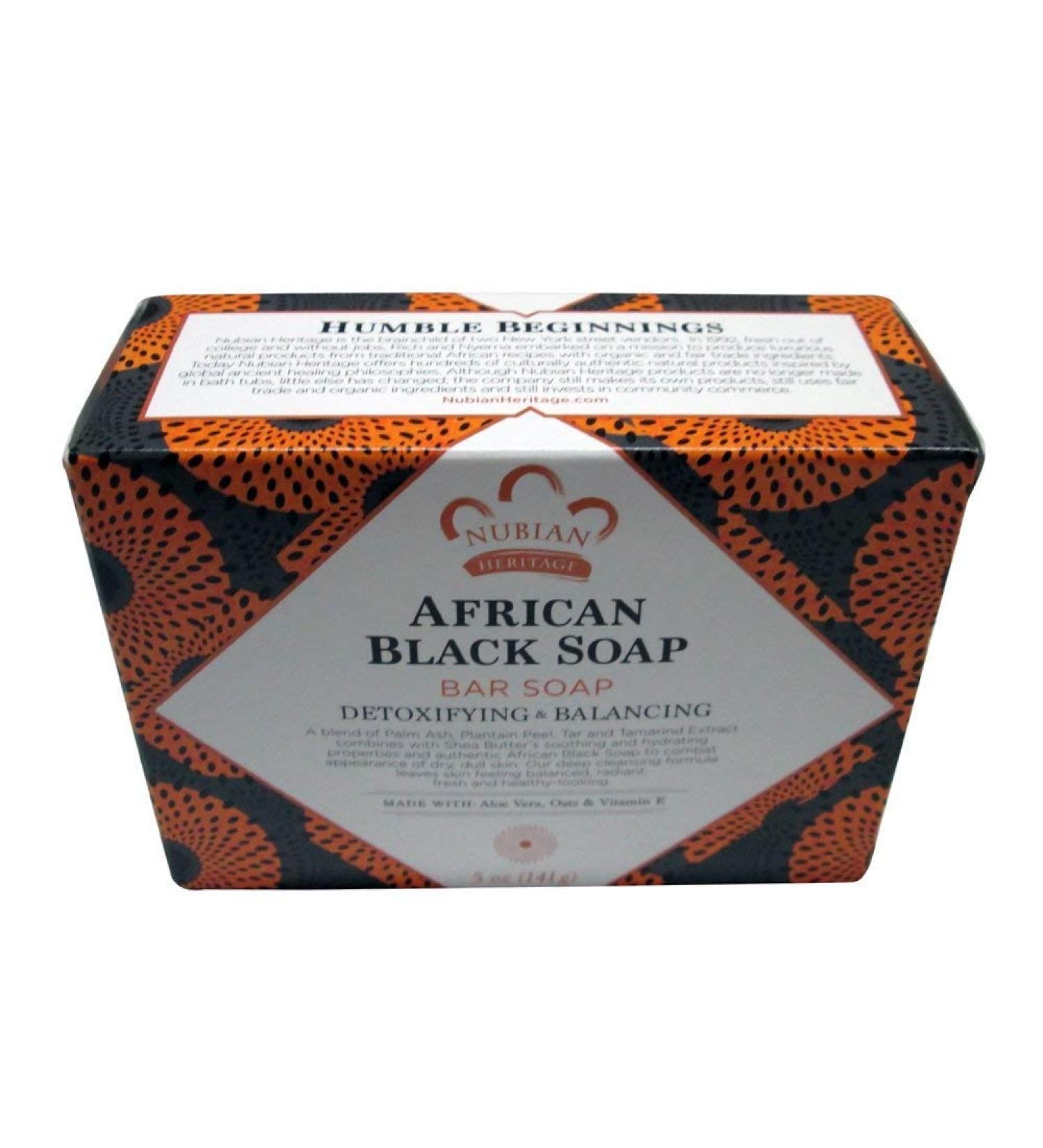 Nubian African Black Soap 5 Ounce (pack of 6)