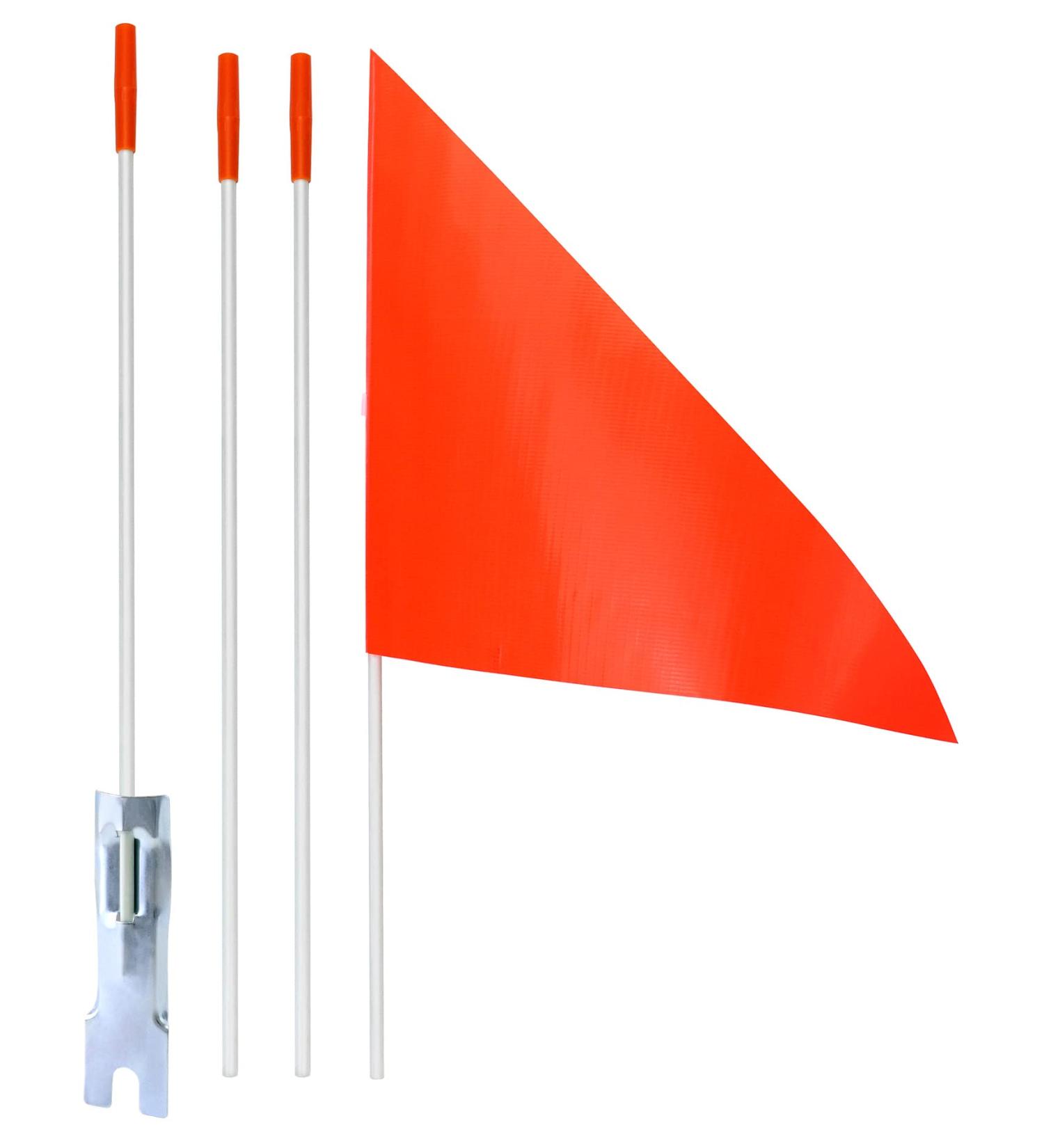 QWORK Height Adjustable Children's Bicycle Flag Pennant | 160cm Red - International Shipping Available - Buy Online on GoSupps.com