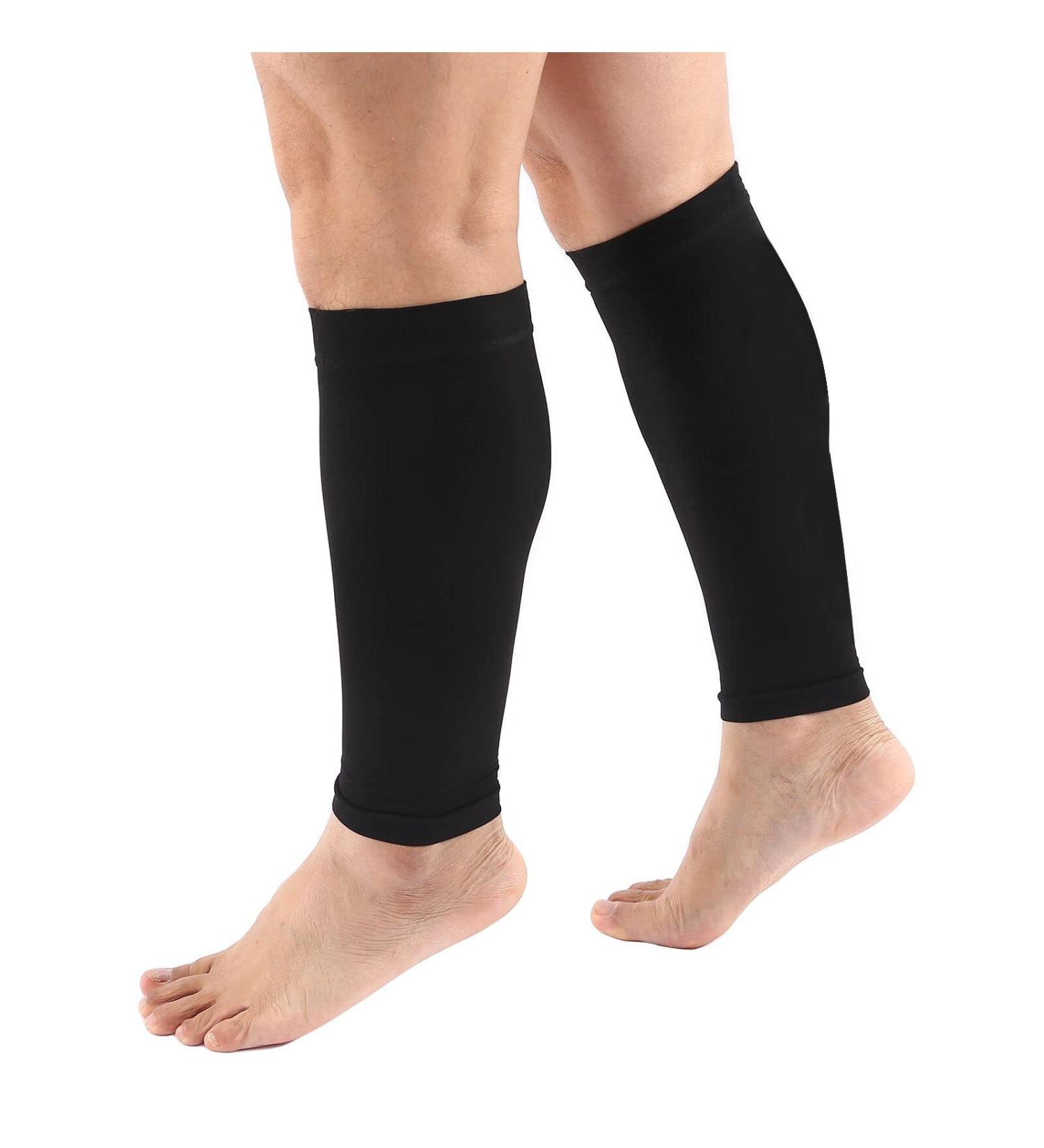 Leg Compression Sleeve for Women Men & Youth - Calf Support for Shin Splints | Ideal for Football Basketball Running & Cycling - Buy Online on GoSupps.com