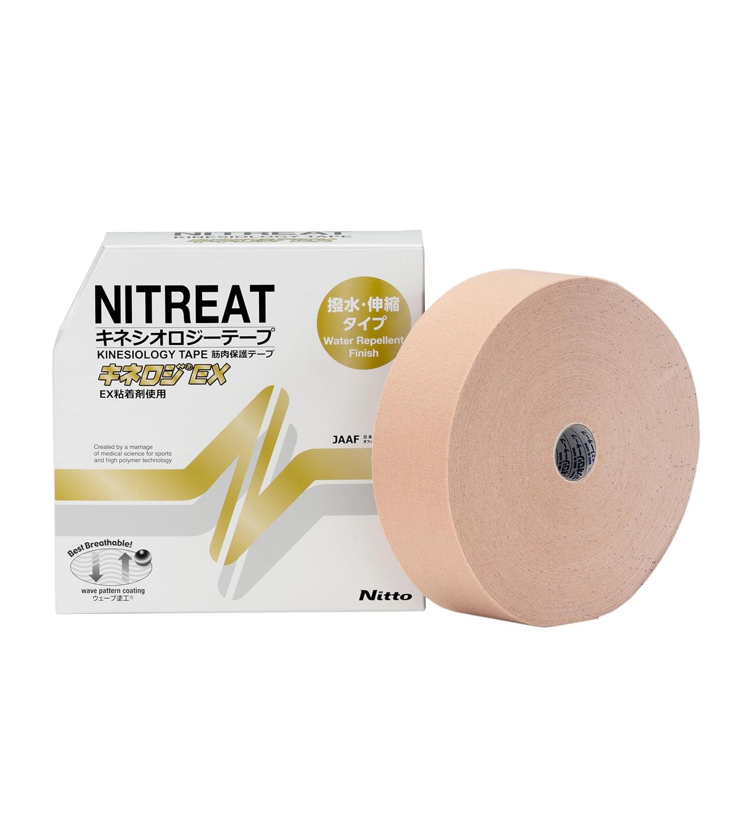 Nitorito NITREAT Kinesiology Tape - Muscle Support Expansion & Contraction 50mm 31.5m - International Shipping Available - Buy Online on GoSupps.com