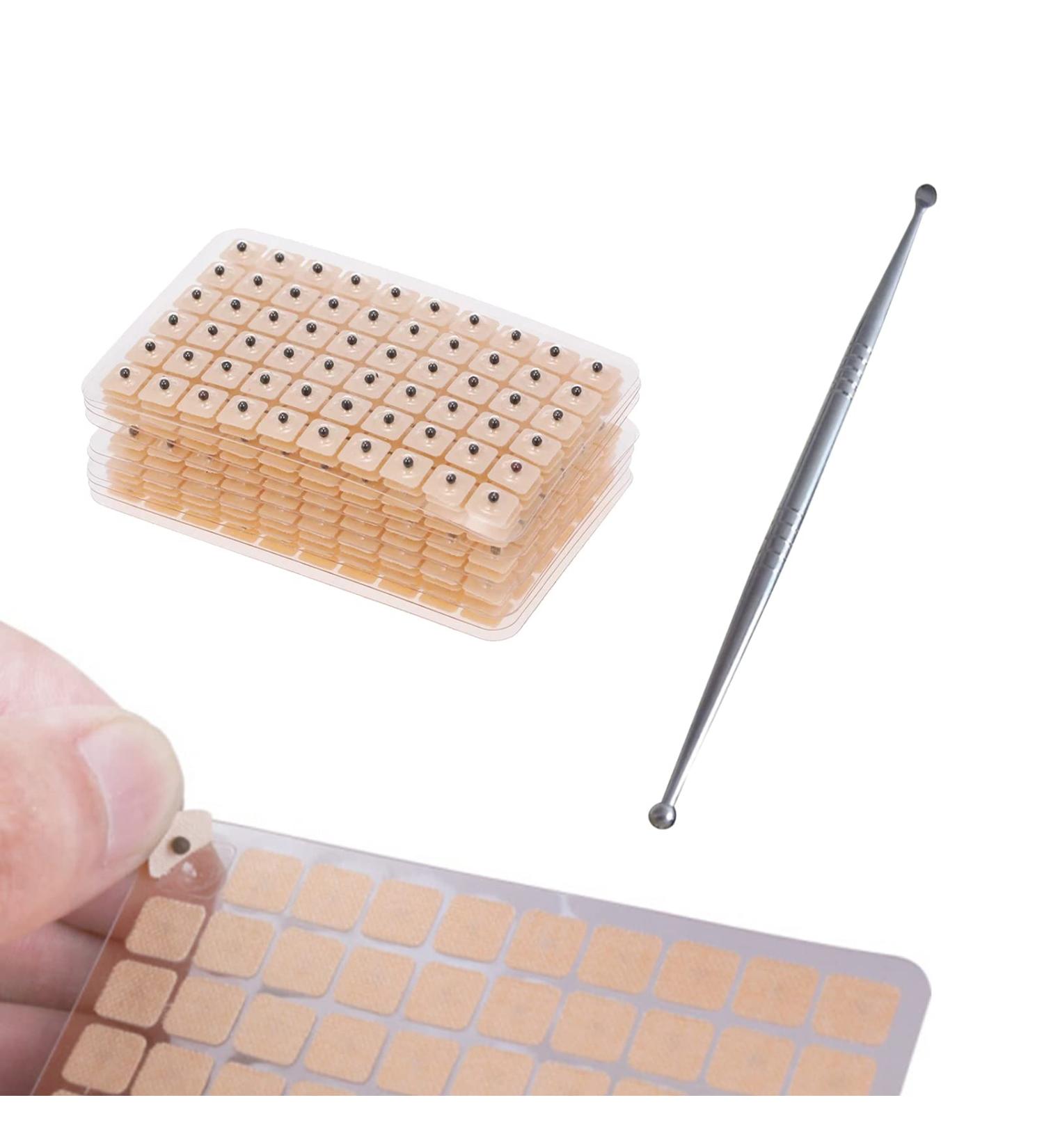 600 Pieces Acupuncture Ear Massage Stickers | One-Way Ear Seeds & Acupressure Pen for Effective Meridian Therapy - Buy Online on GoSupps.com