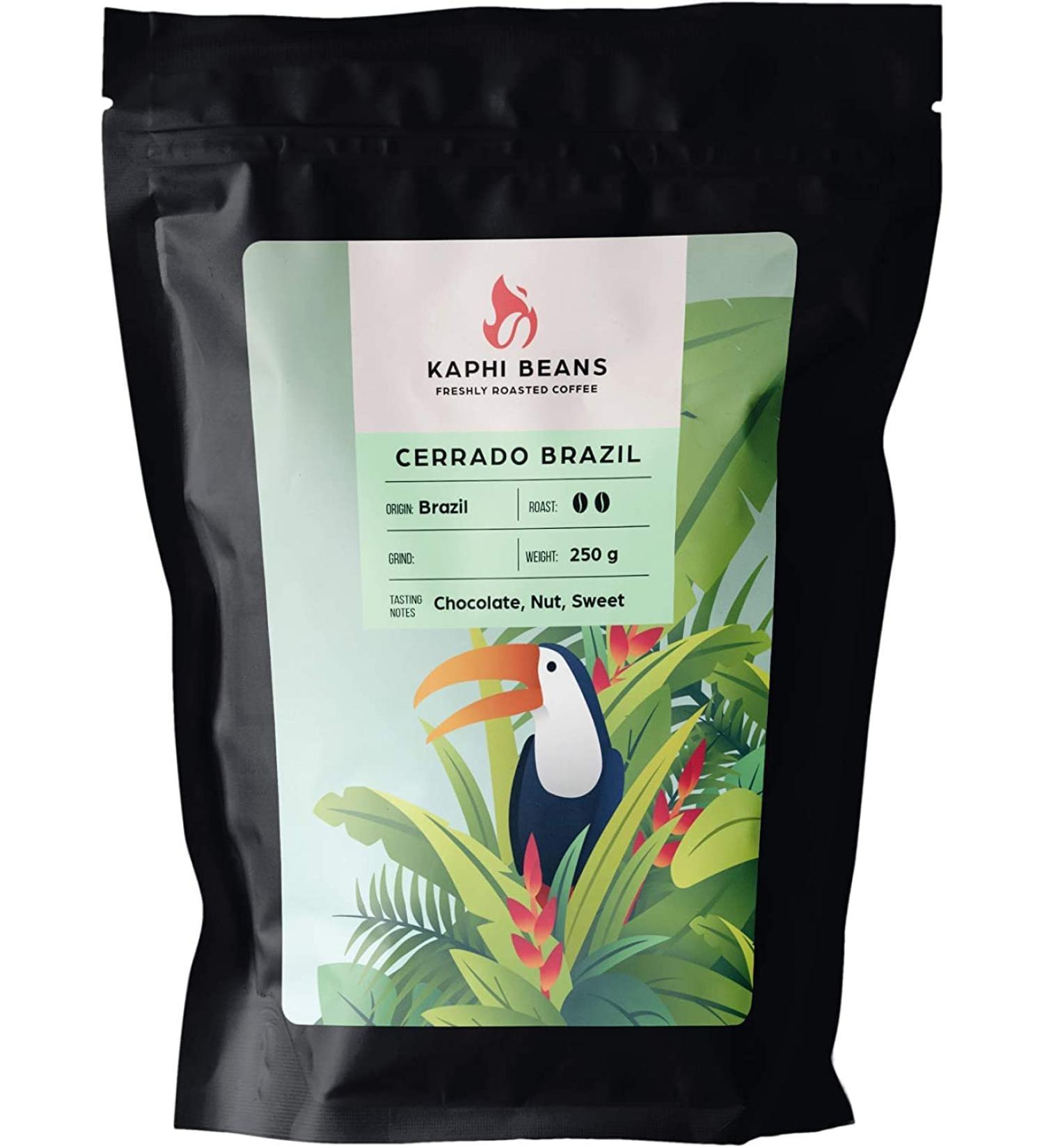 Kaphi Beans Single Origin Medium Roast Cerrado Brazil Coffee- Freshly Roasted (Filter 2kg) Filter 250 g (Pack of 1) - Buy Online on GoSupps.com